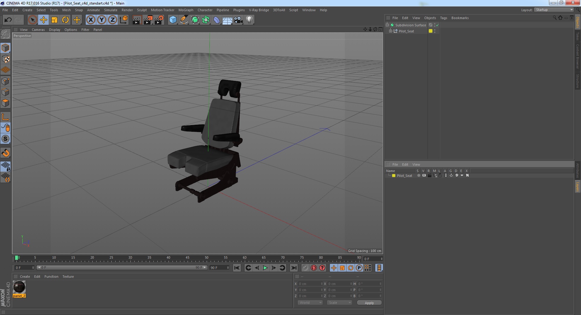 3D model Pilot Seat