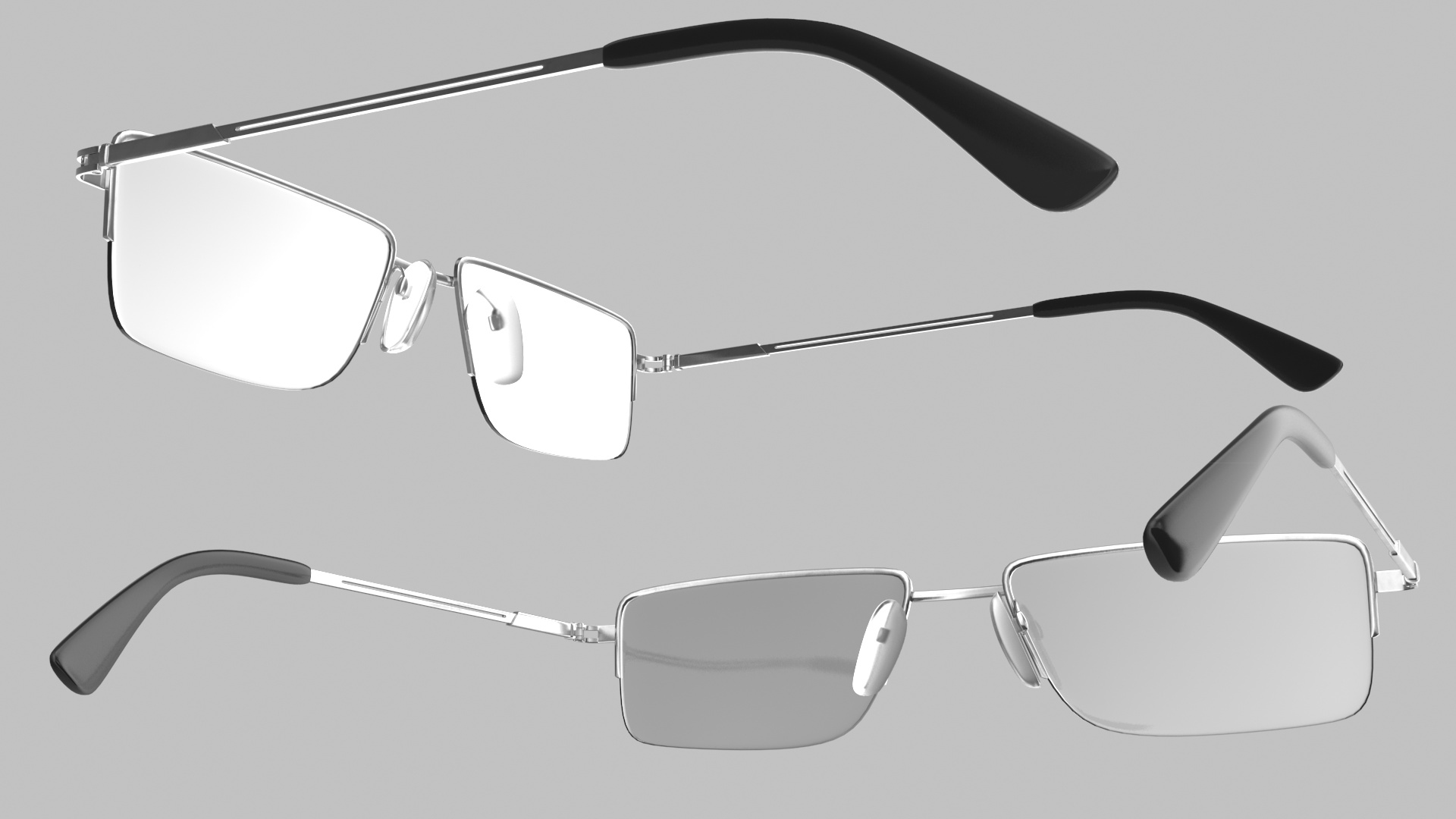 Rectangular Reading Glasses 3D