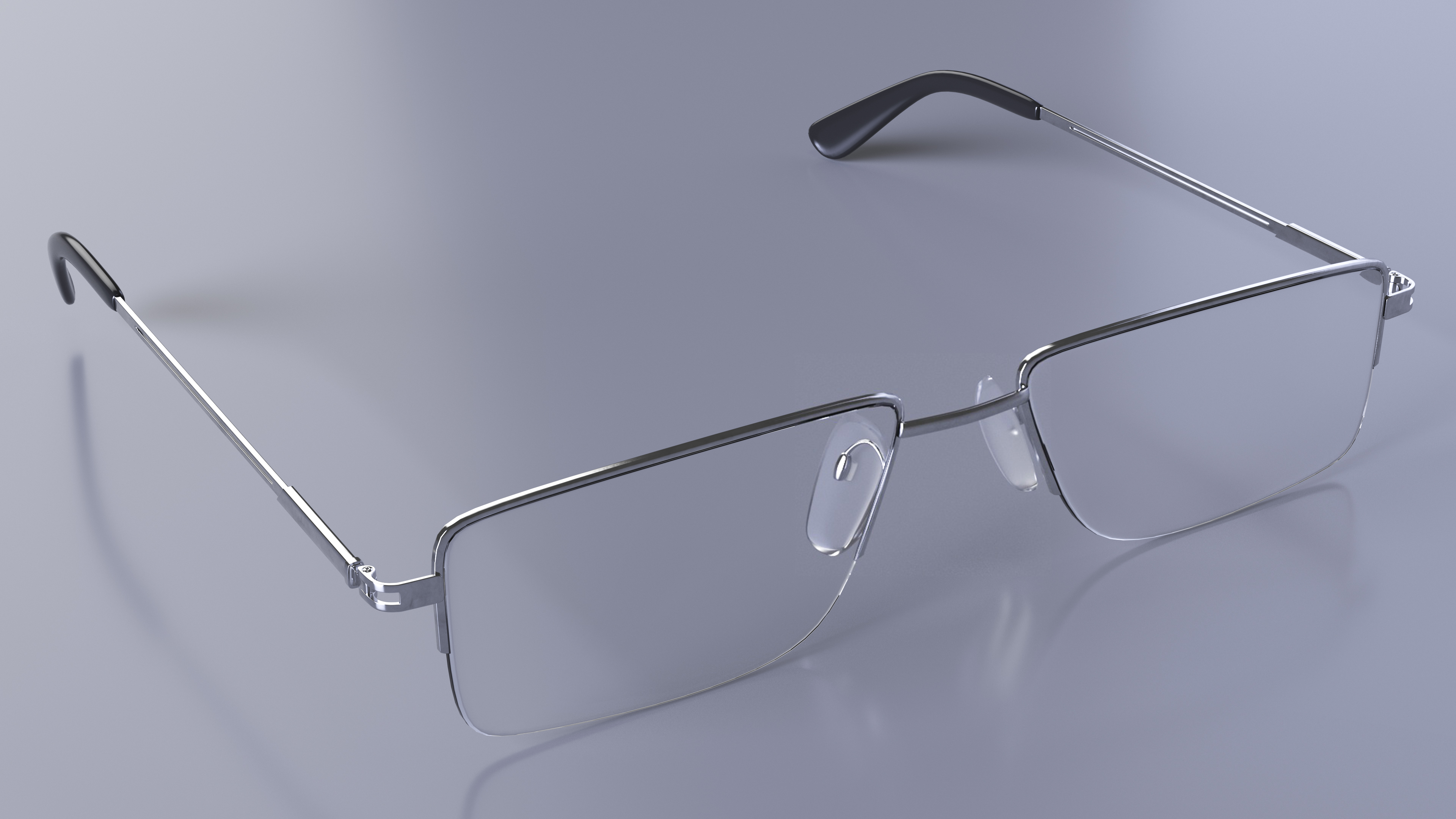 Rectangular Reading Glasses 3D