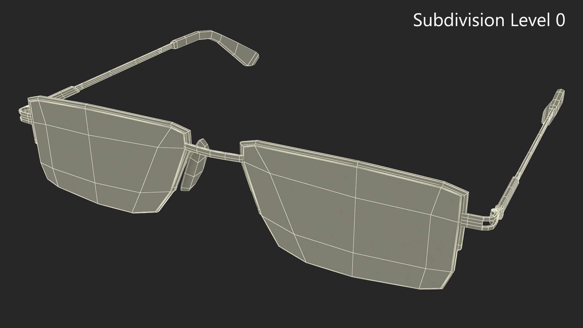 Rectangular Reading Glasses 3D