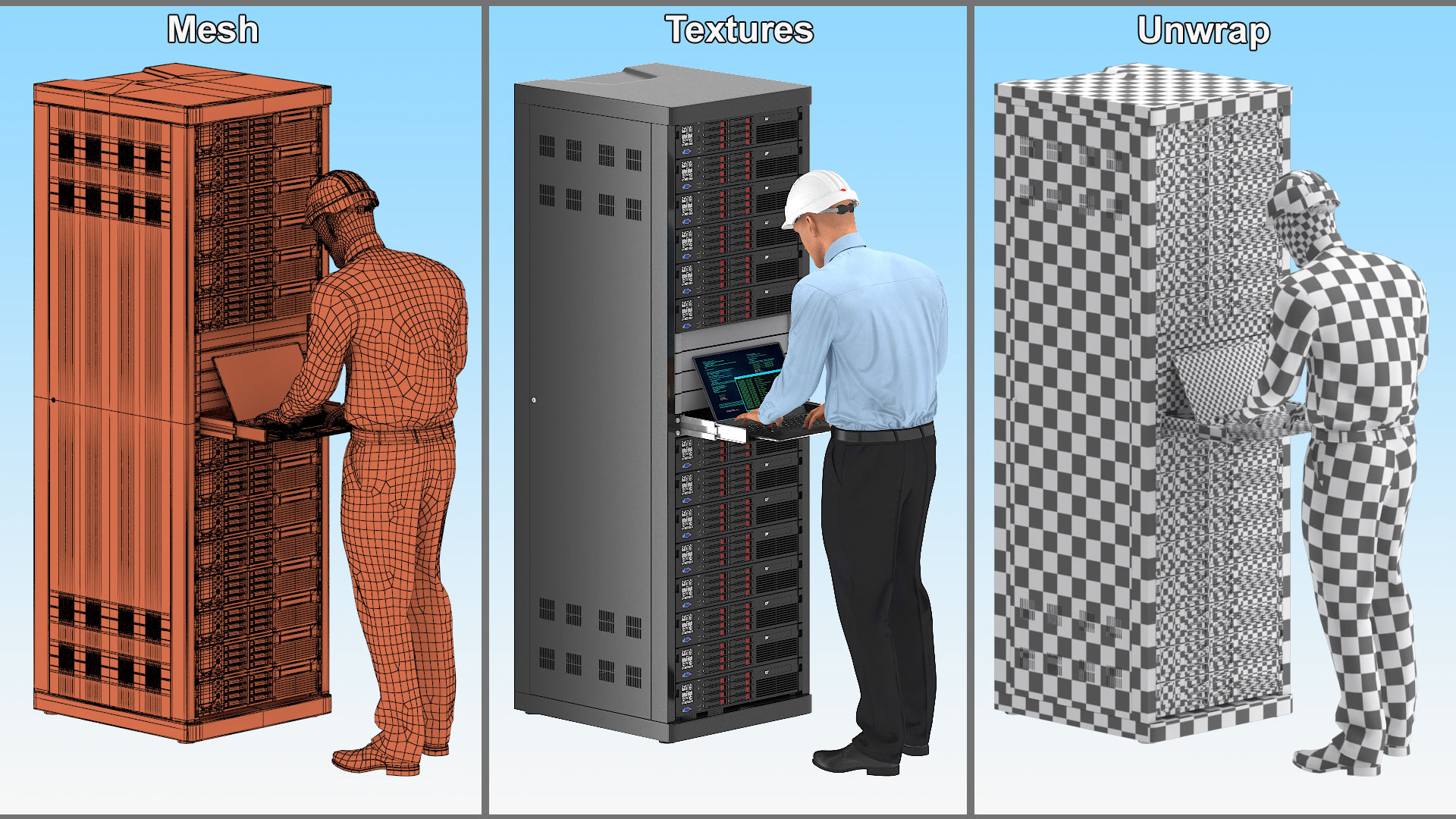 System Administrator by Server Rack Rigged 3D