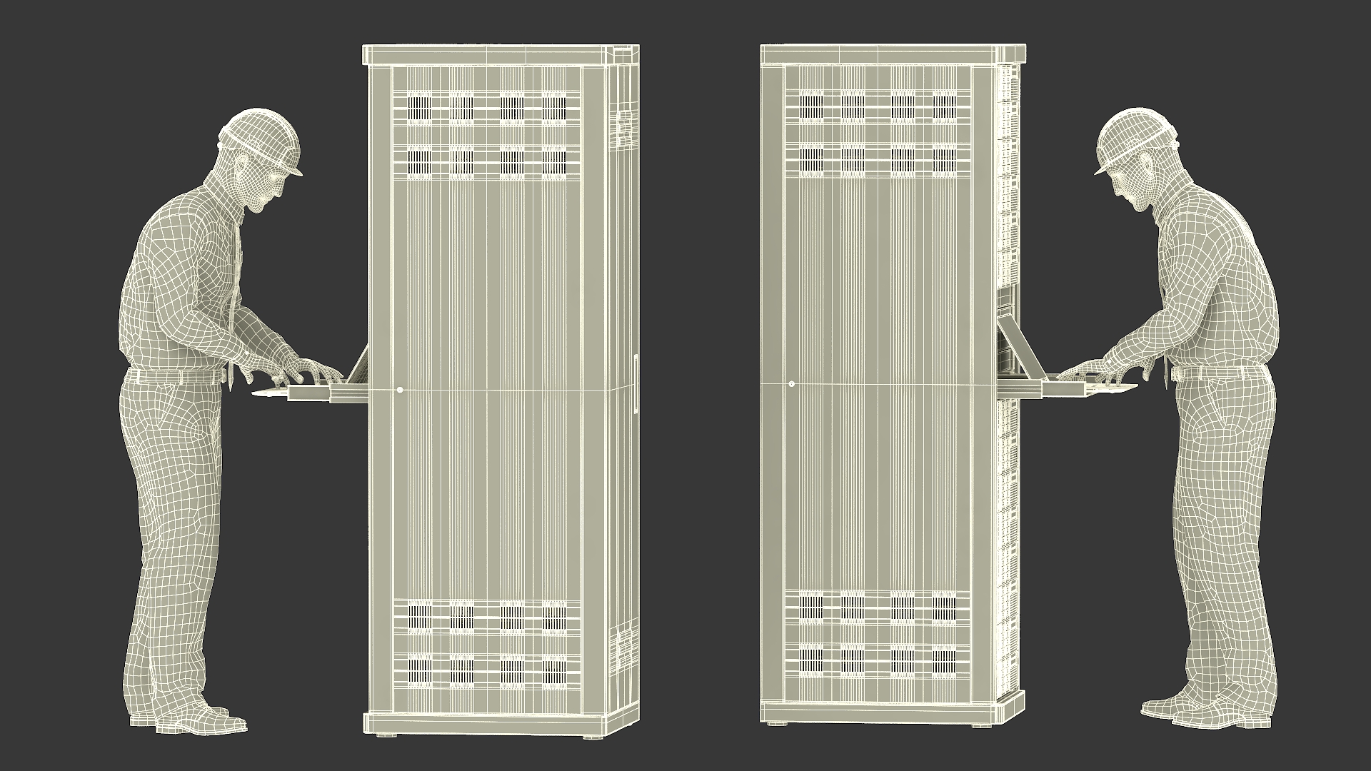 System Administrator by Server Rack Rigged 3D