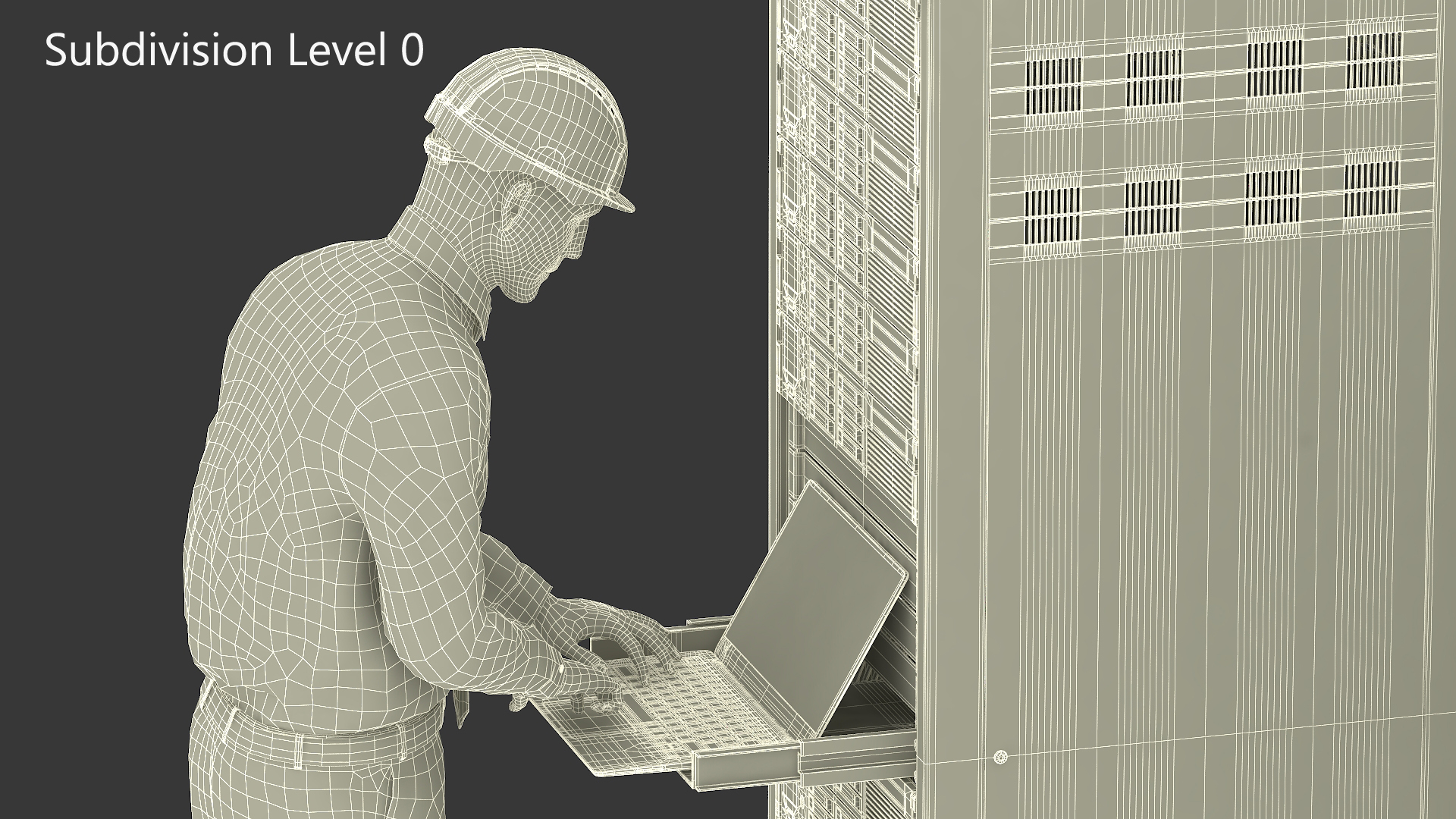 System Administrator by Server Rack Rigged 3D