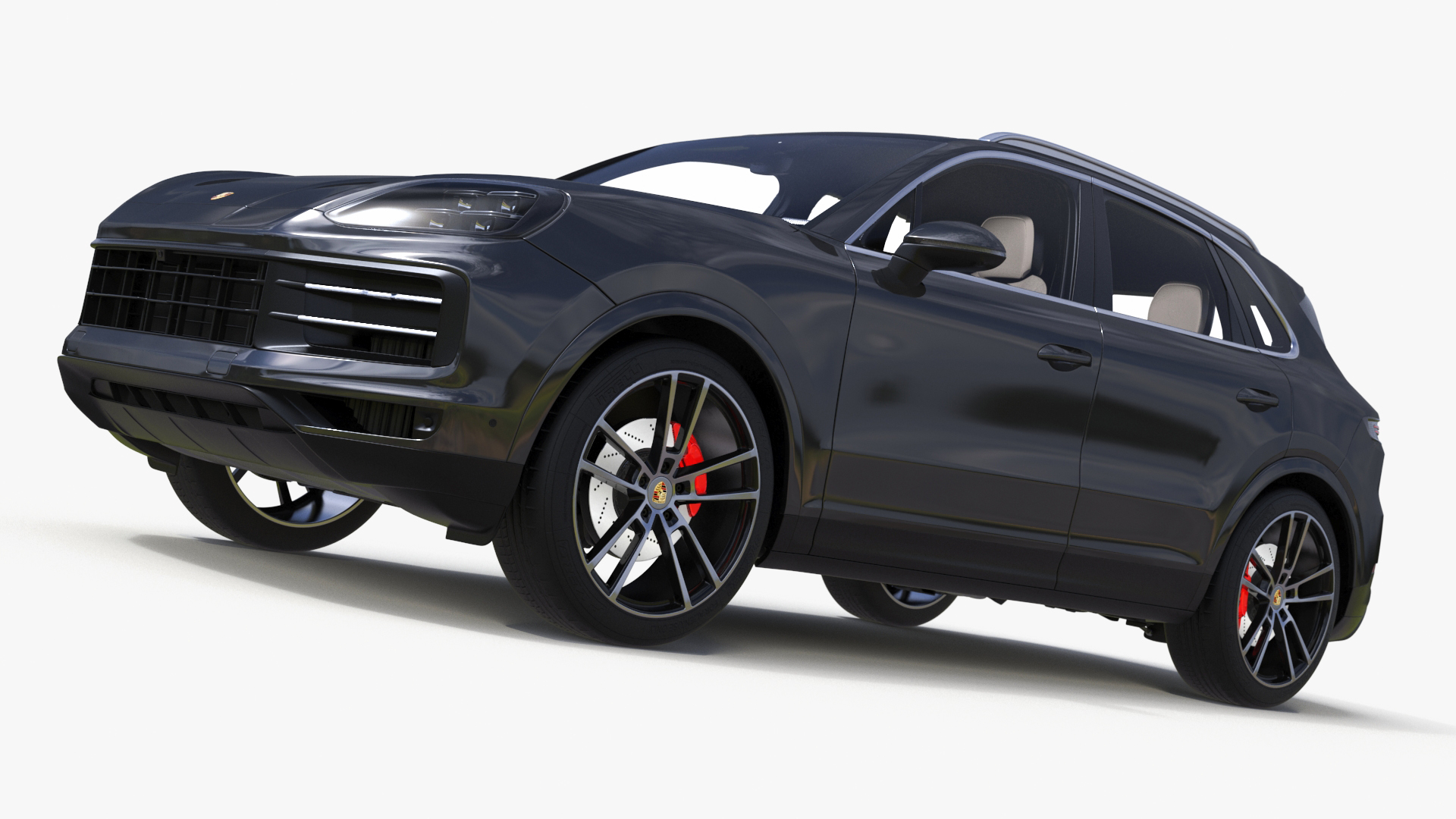 Porsche Cayenne 2024 Luxury SUV Black 3D