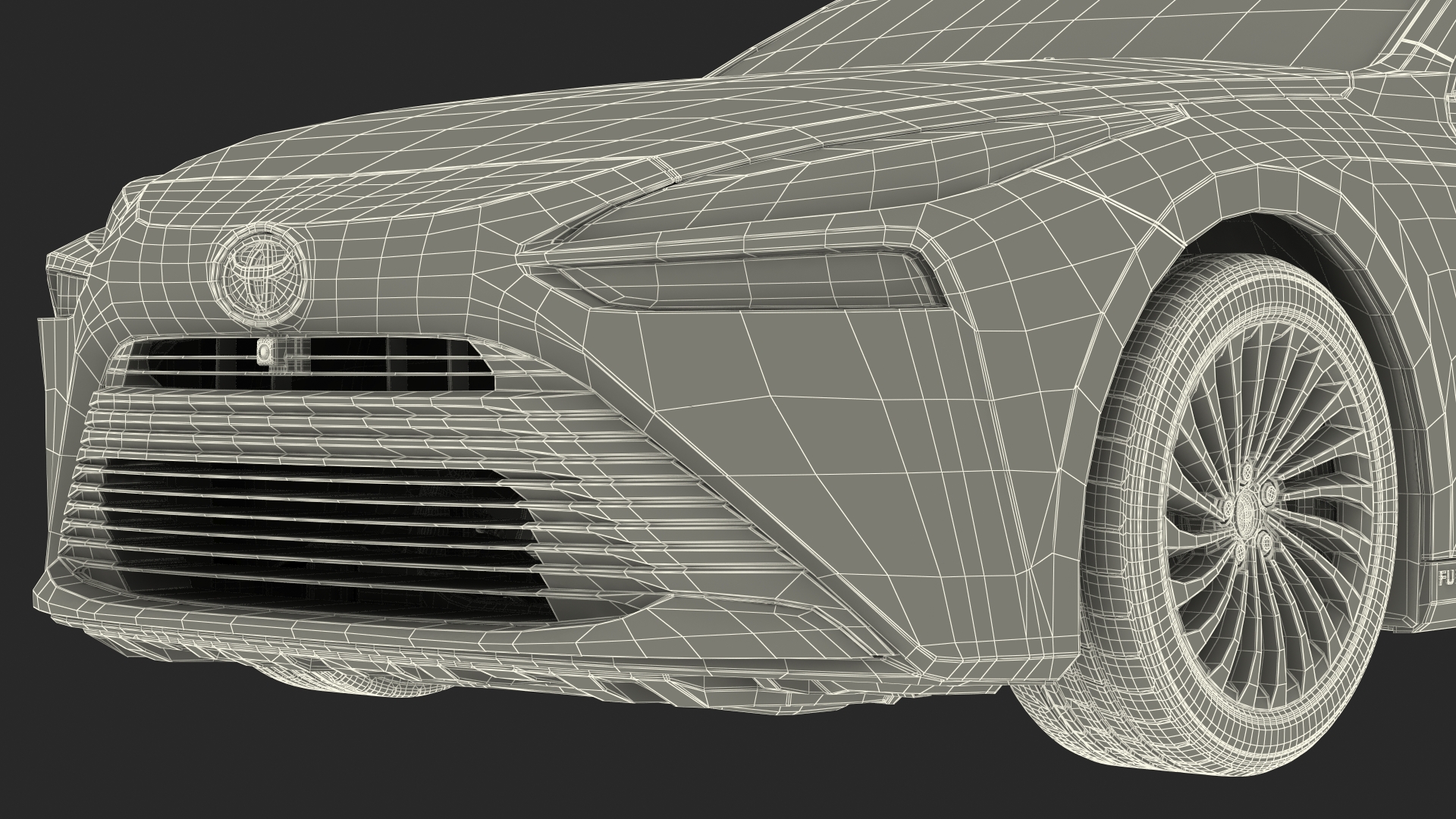 3D Toyota Mirai 2022 Simple Interior model