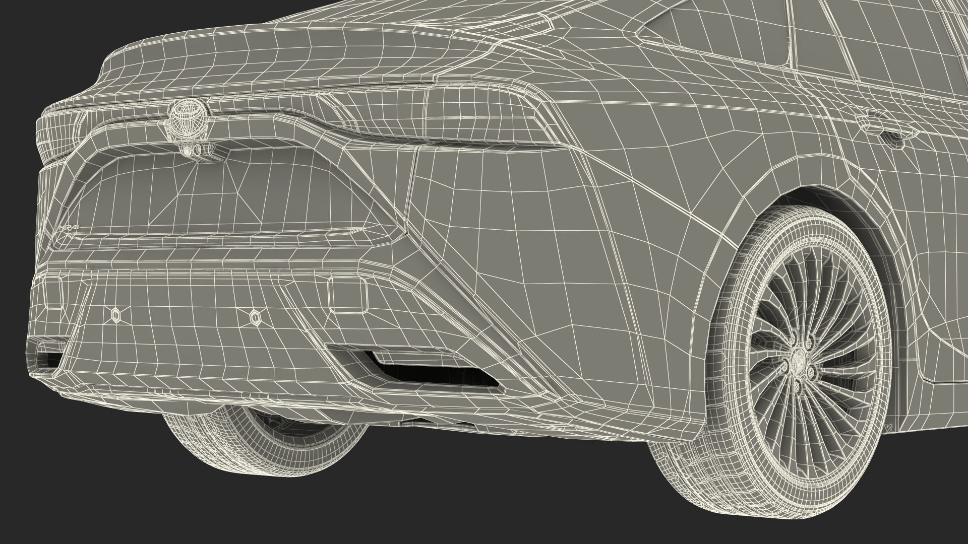 3D Toyota Mirai 2022 Simple Interior model