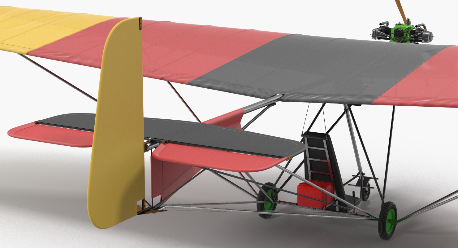 Ultralight Aircraft Chotia Weedhopper Rigged 3D model