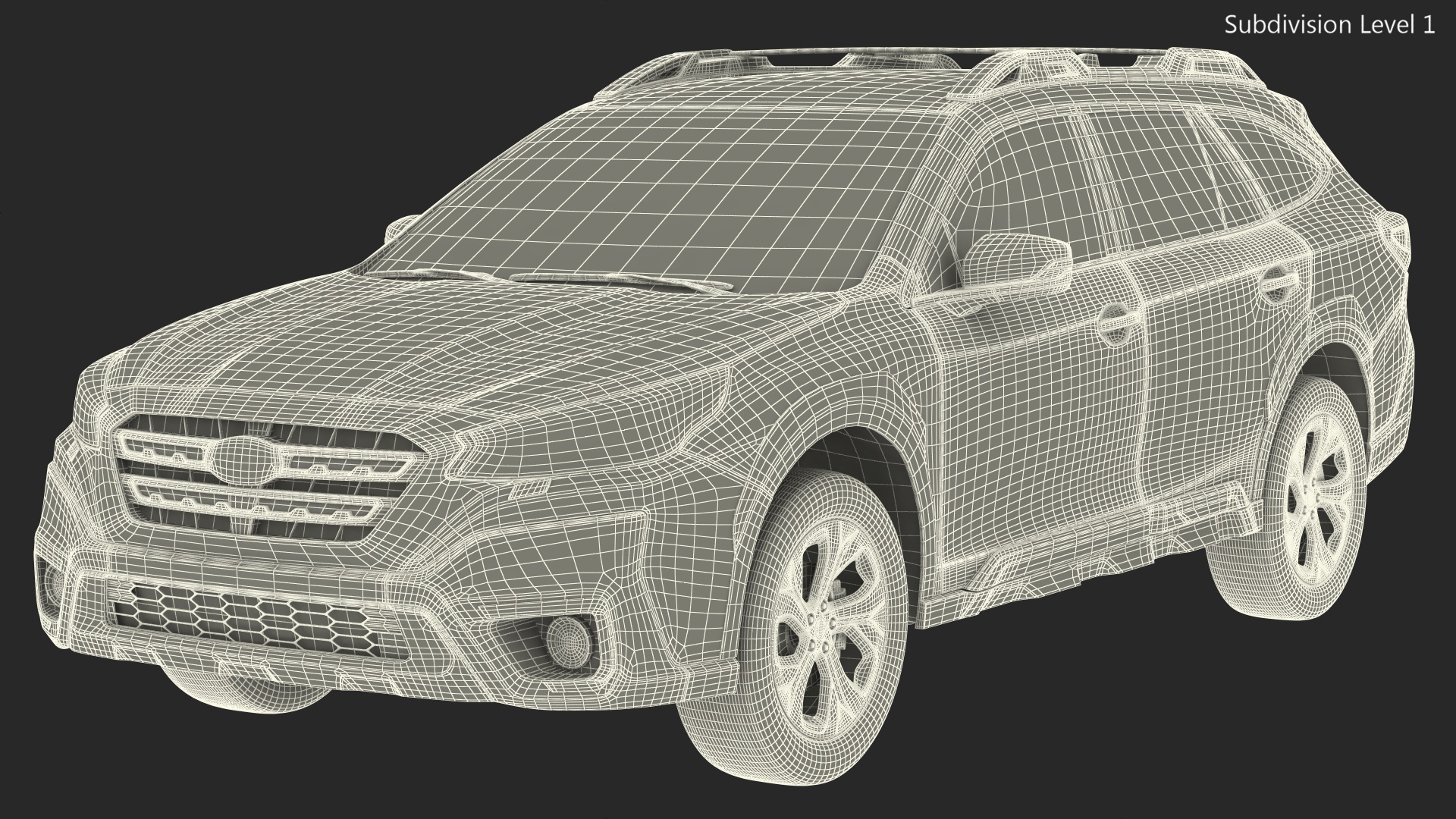 Station Wagon Car 3D