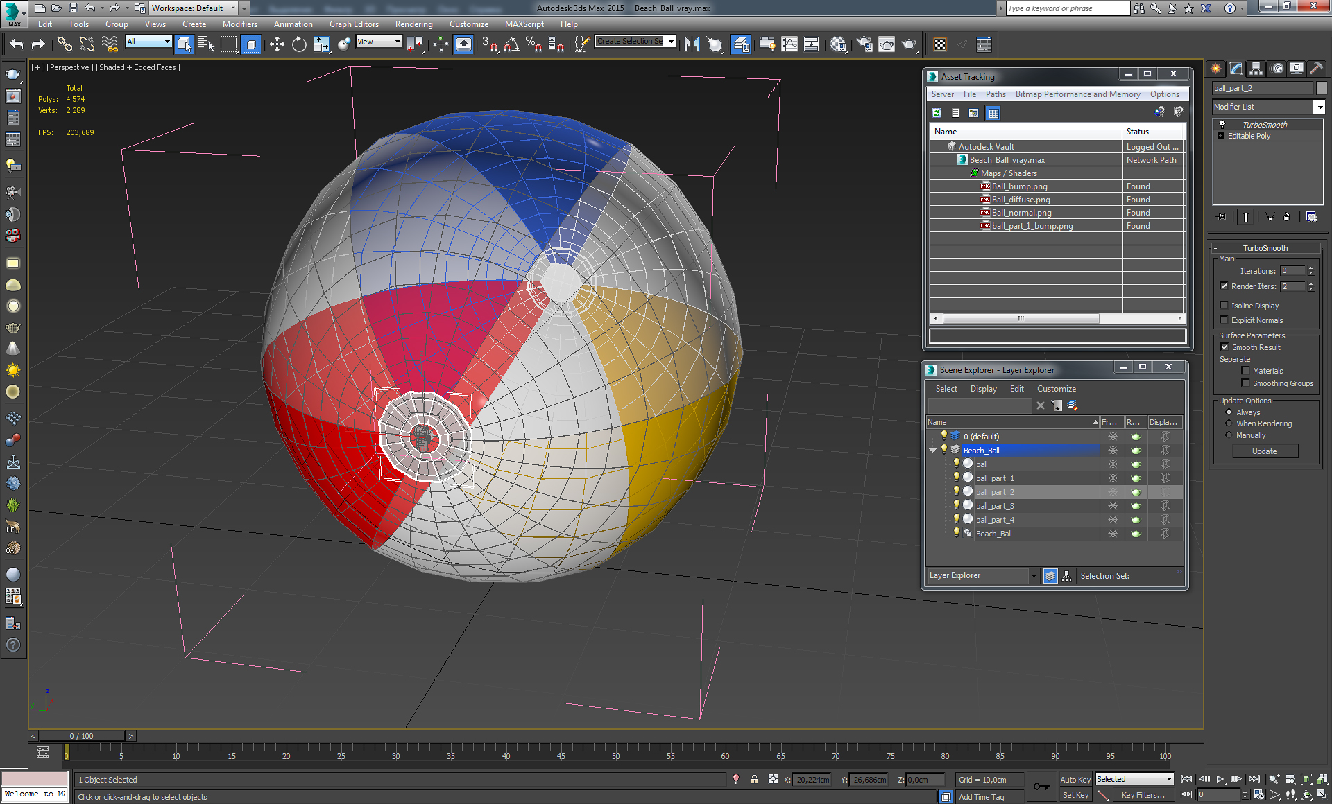 3D model Beach Ball