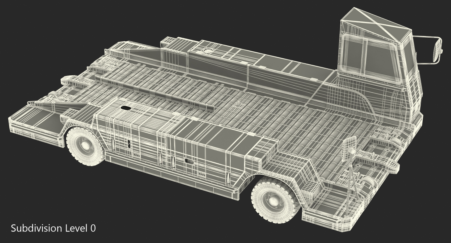 Container Pallet Transporter Pulsar 7 Rigged 3D model