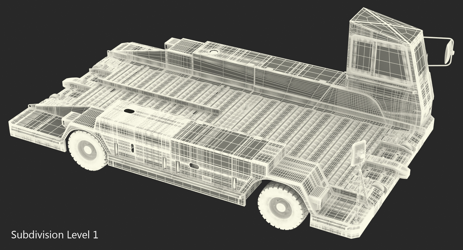 Container Pallet Transporter Pulsar 7 Rigged 3D model