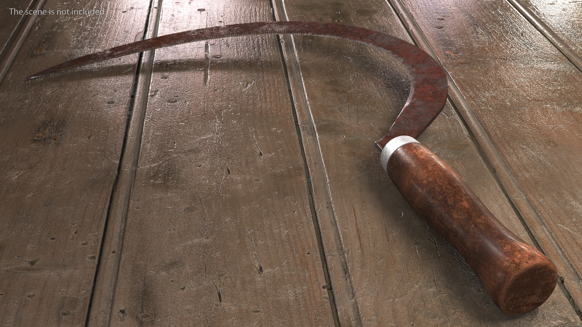 Sickle Rusty 3D