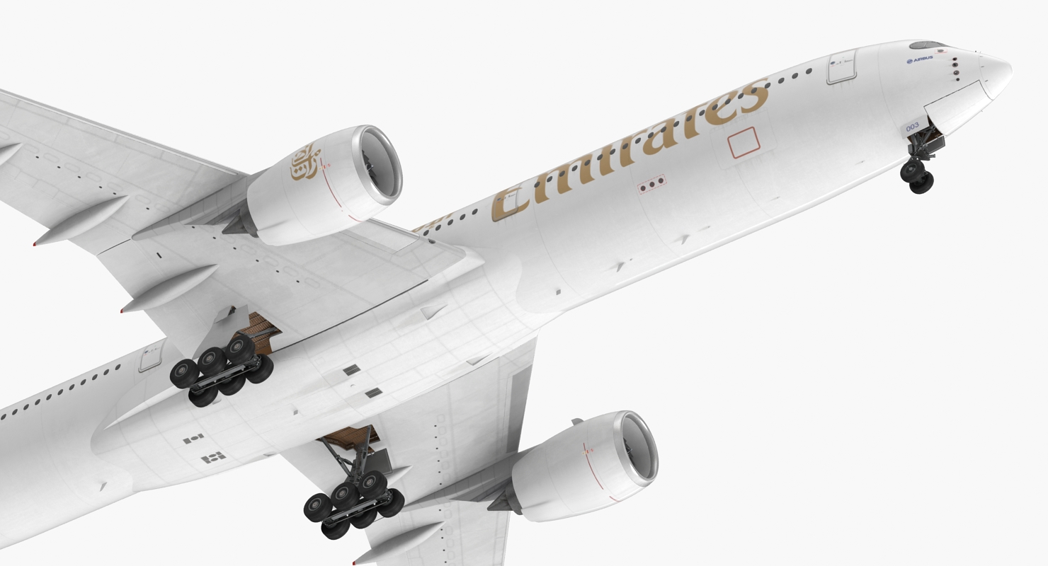 Airbus A350 1000 Emirates Air Line 3D model