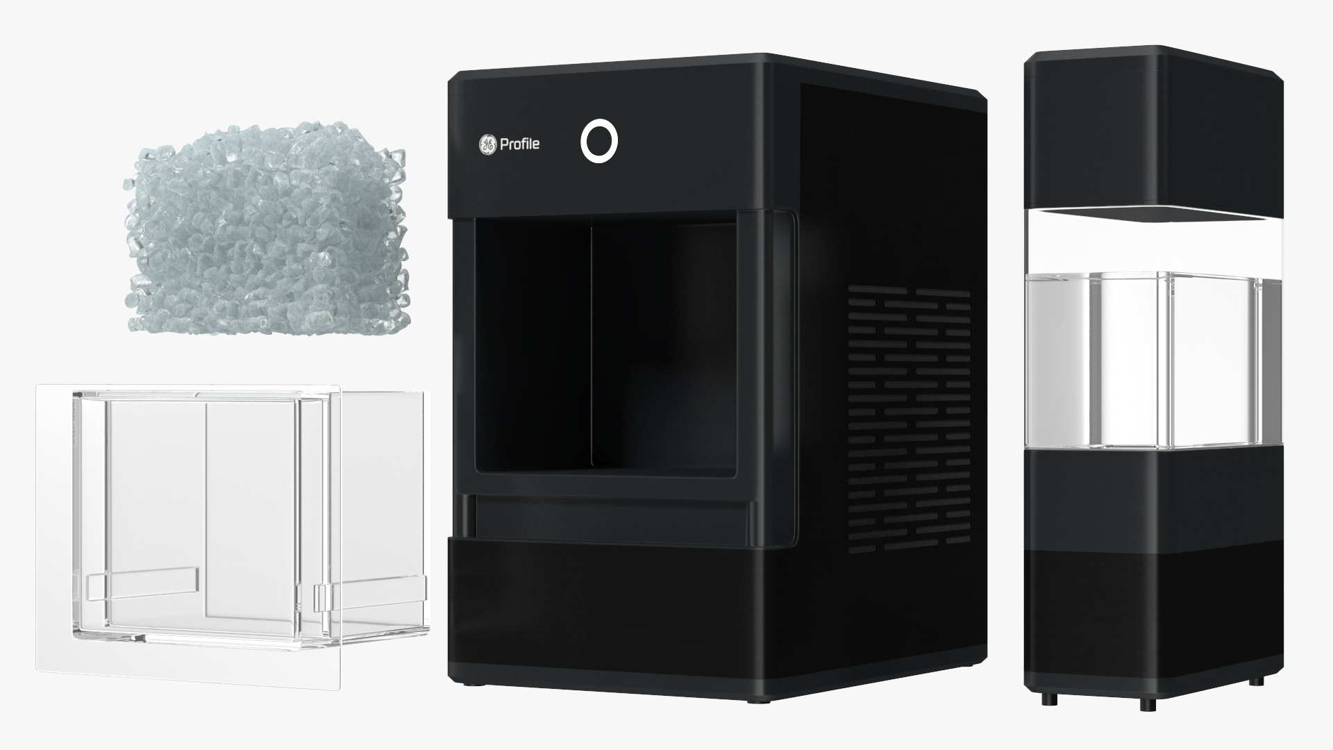 GE Profile Opal Countertop Nugget Ice Maker Black 3D model