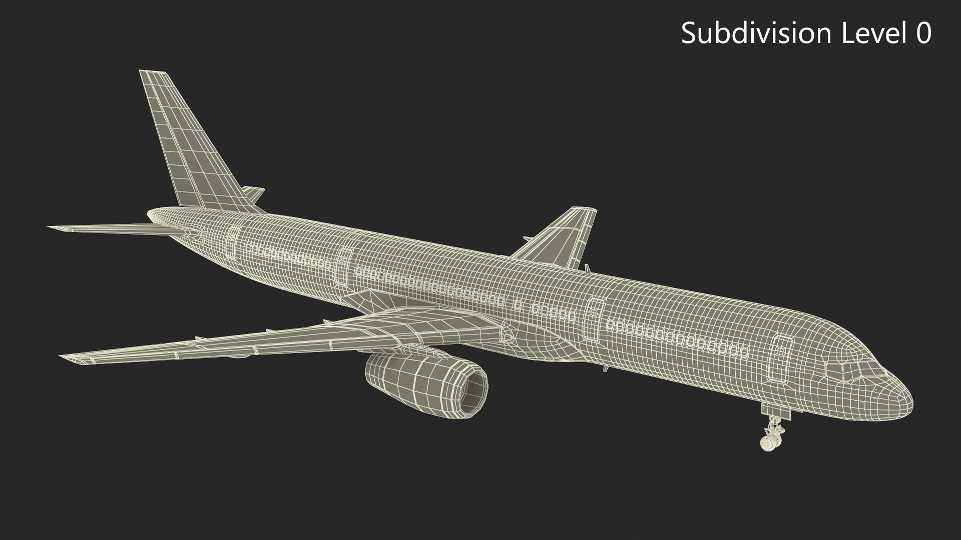 3D United Airlines Boeing 757 Rigged model