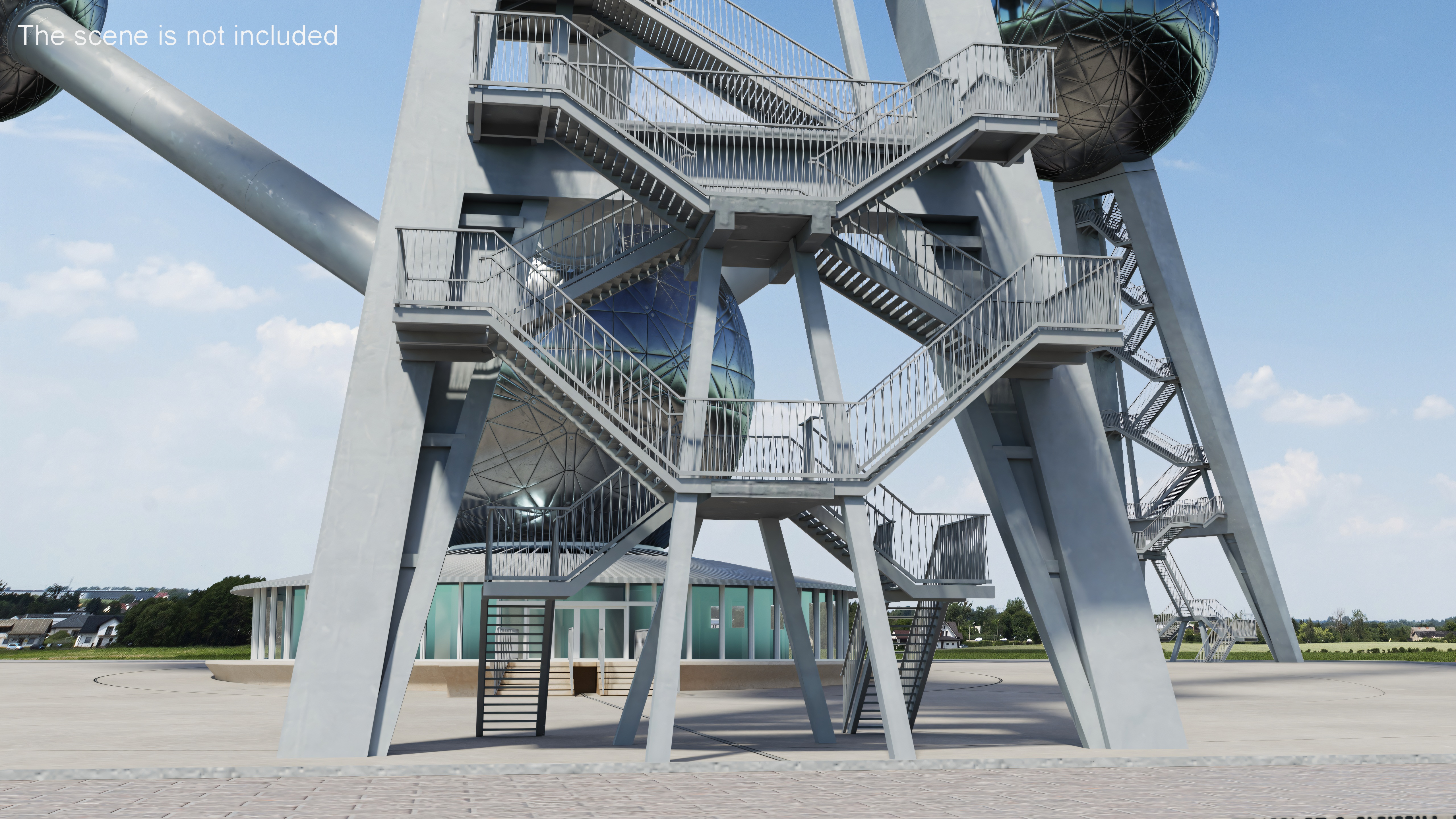 3D Atomium Building in Brussels model