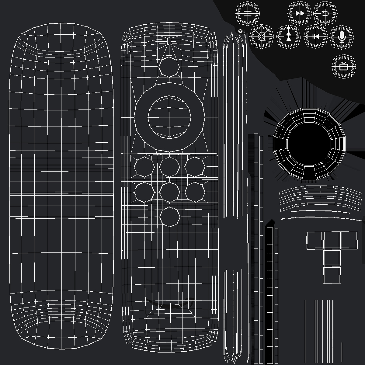 3D model Amazon Alexa Voice Remote Lite