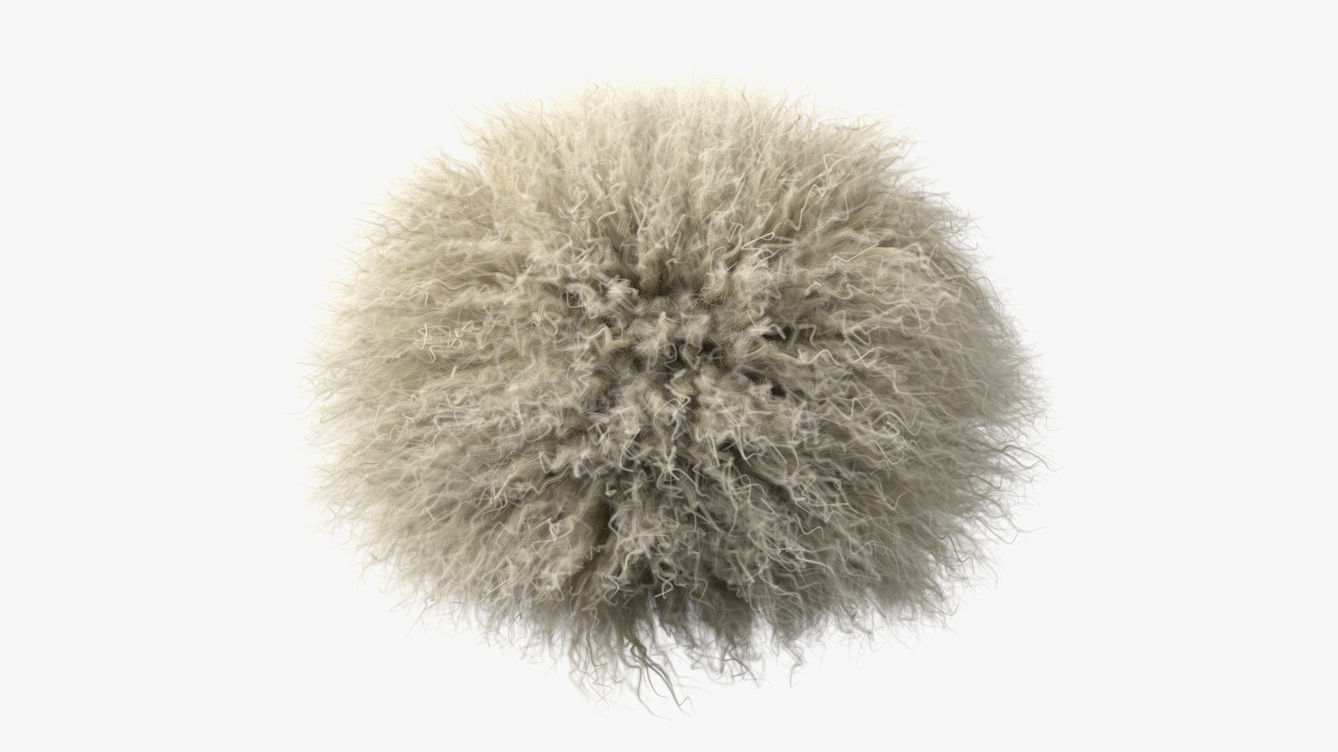 3D Papakha Caucasian Hat White Fur