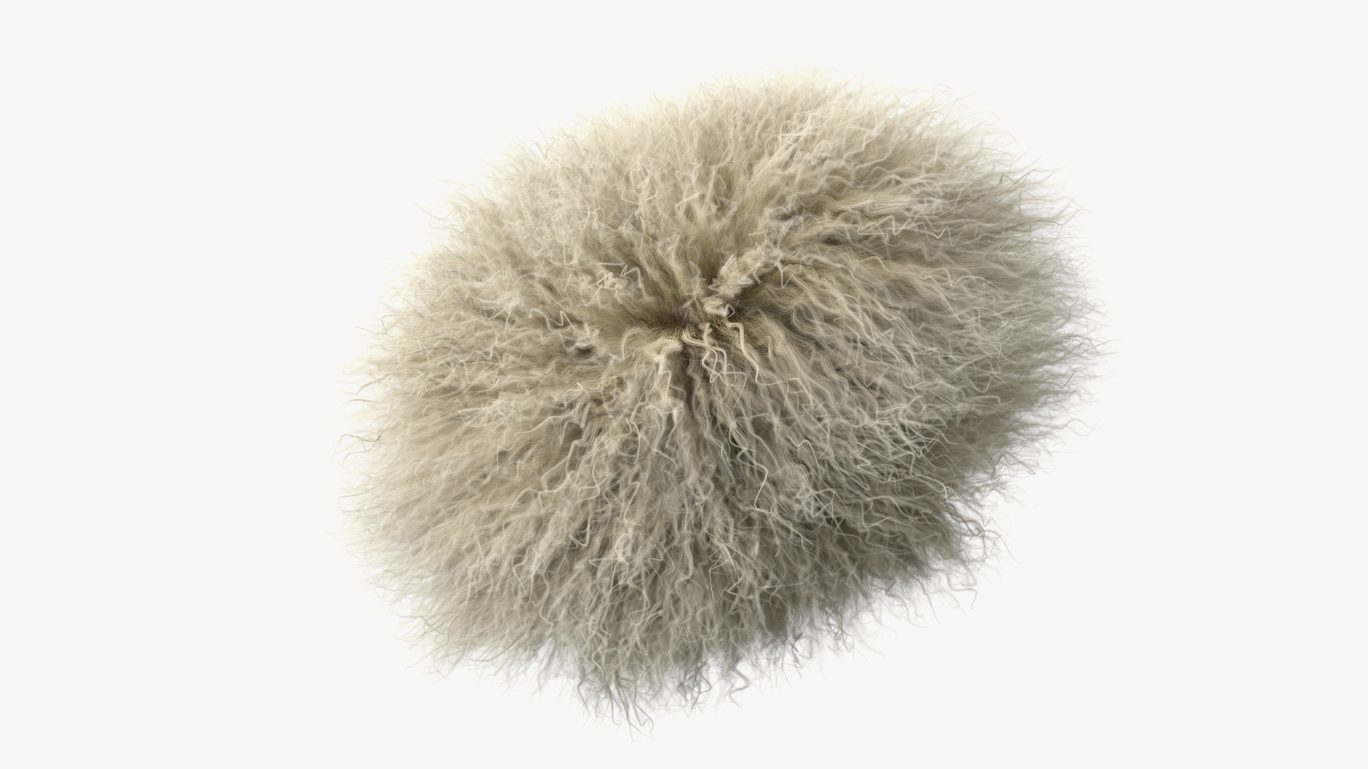 3D Papakha Caucasian Hat White Fur