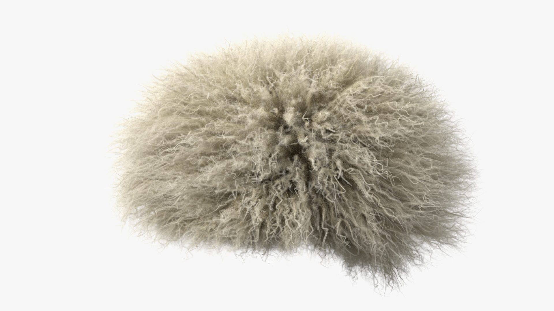 3D Papakha Caucasian Hat White Fur