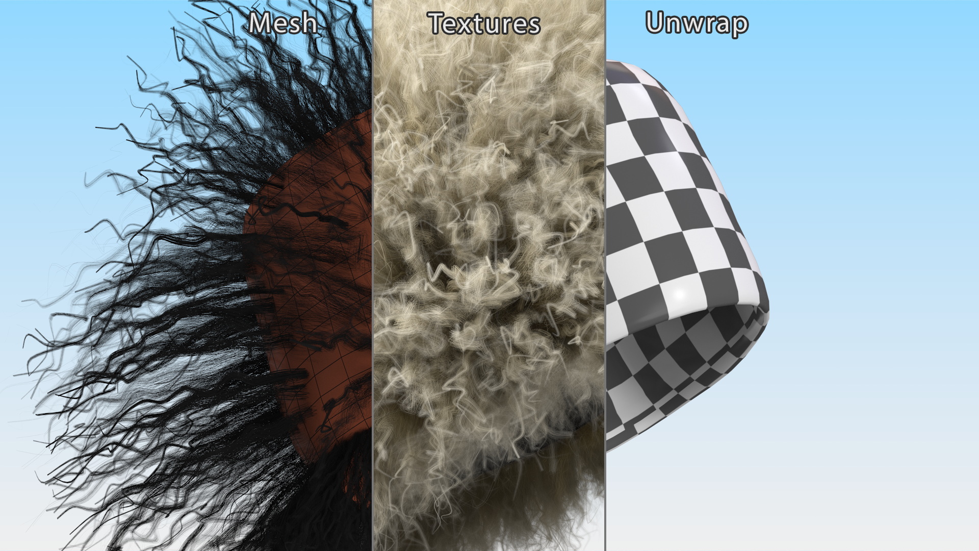 3D Papakha Caucasian Hat White Fur