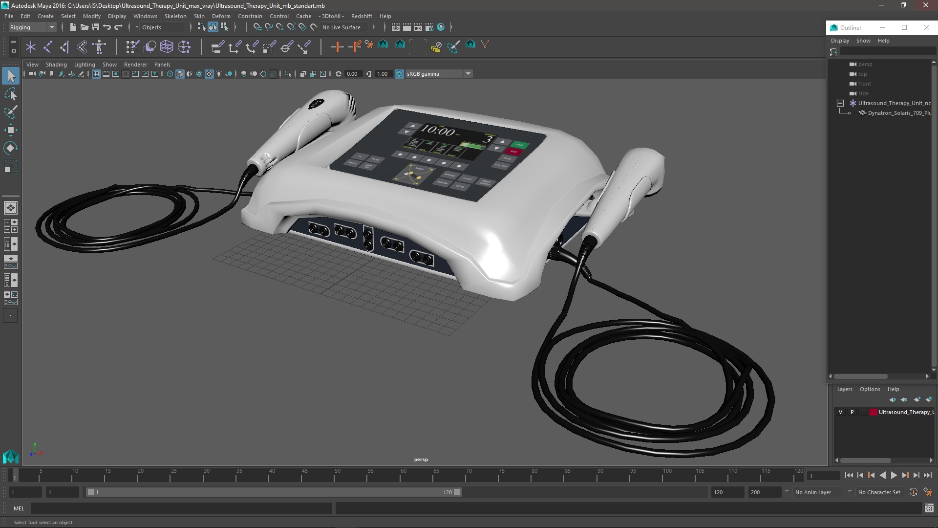 3D Ultrasound Therapy Unit model