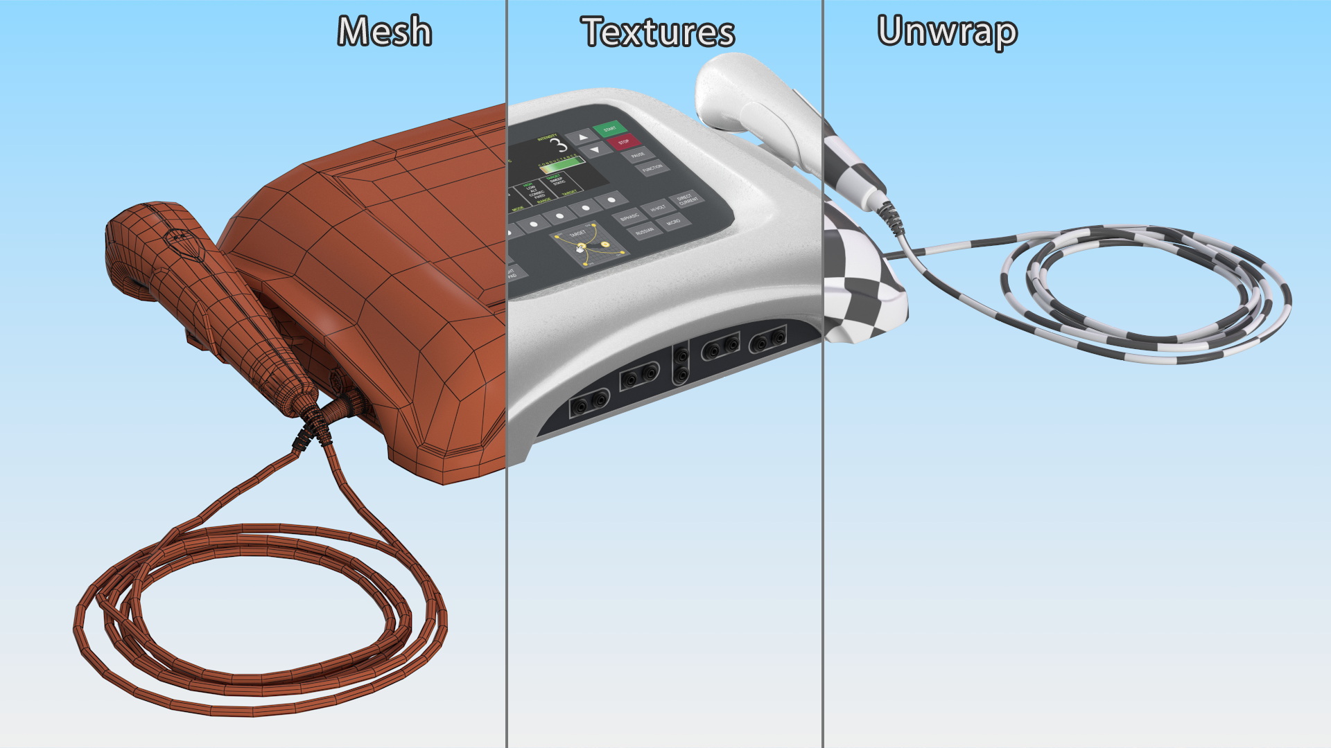 3D Ultrasound Therapy Unit model