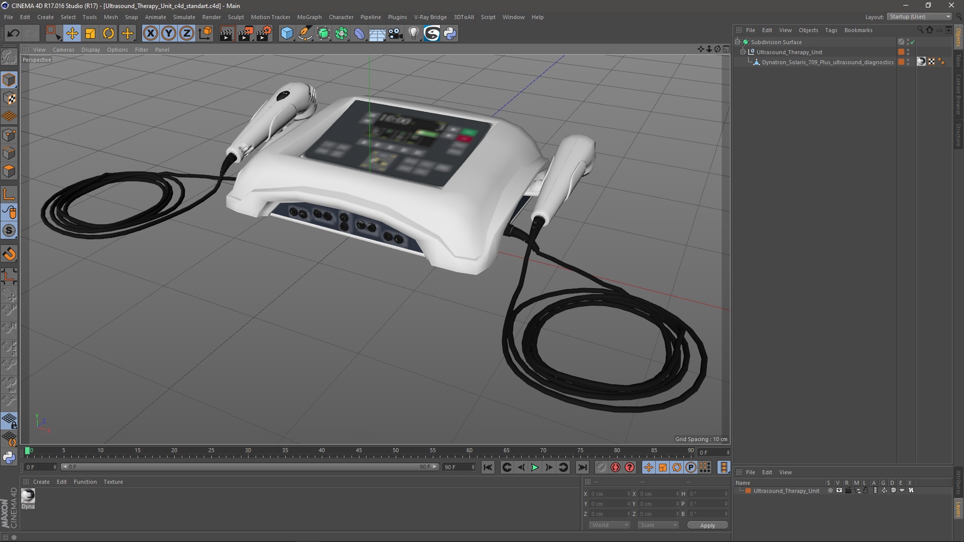 3D Ultrasound Therapy Unit model