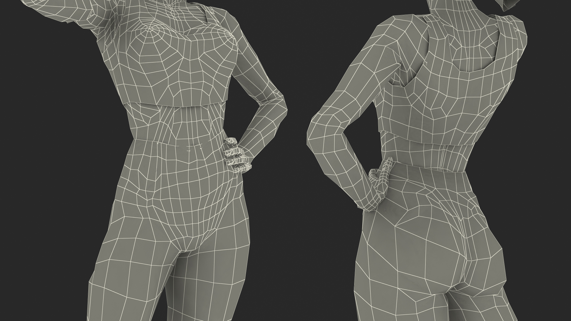 3D Fitness Instructor model