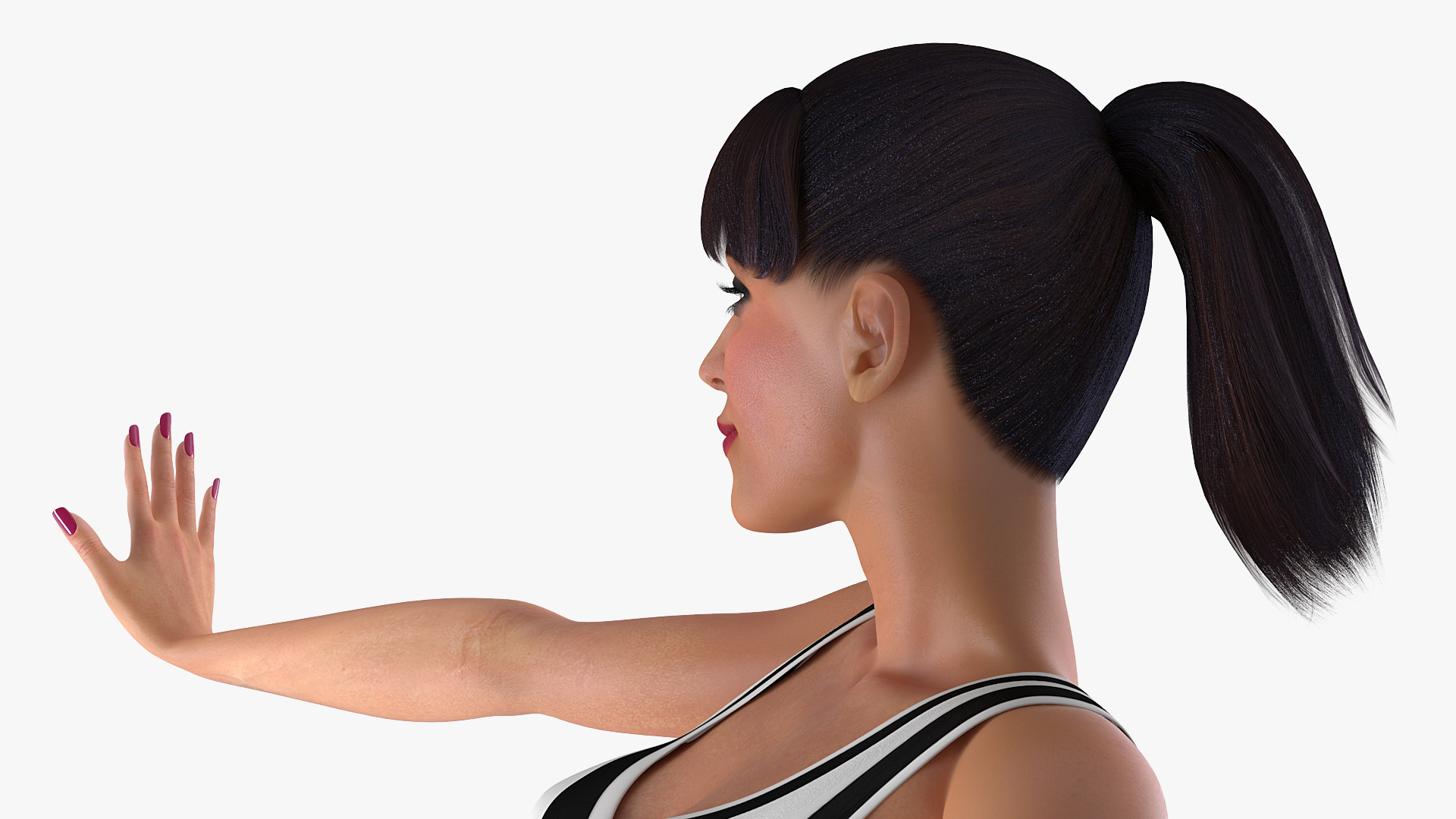 3D Fitness Instructor model