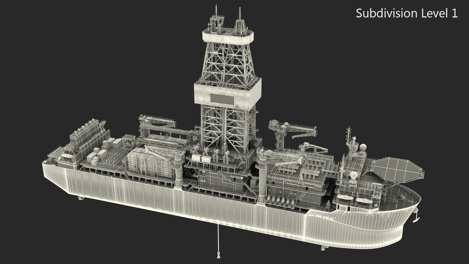 Drillship 3D model