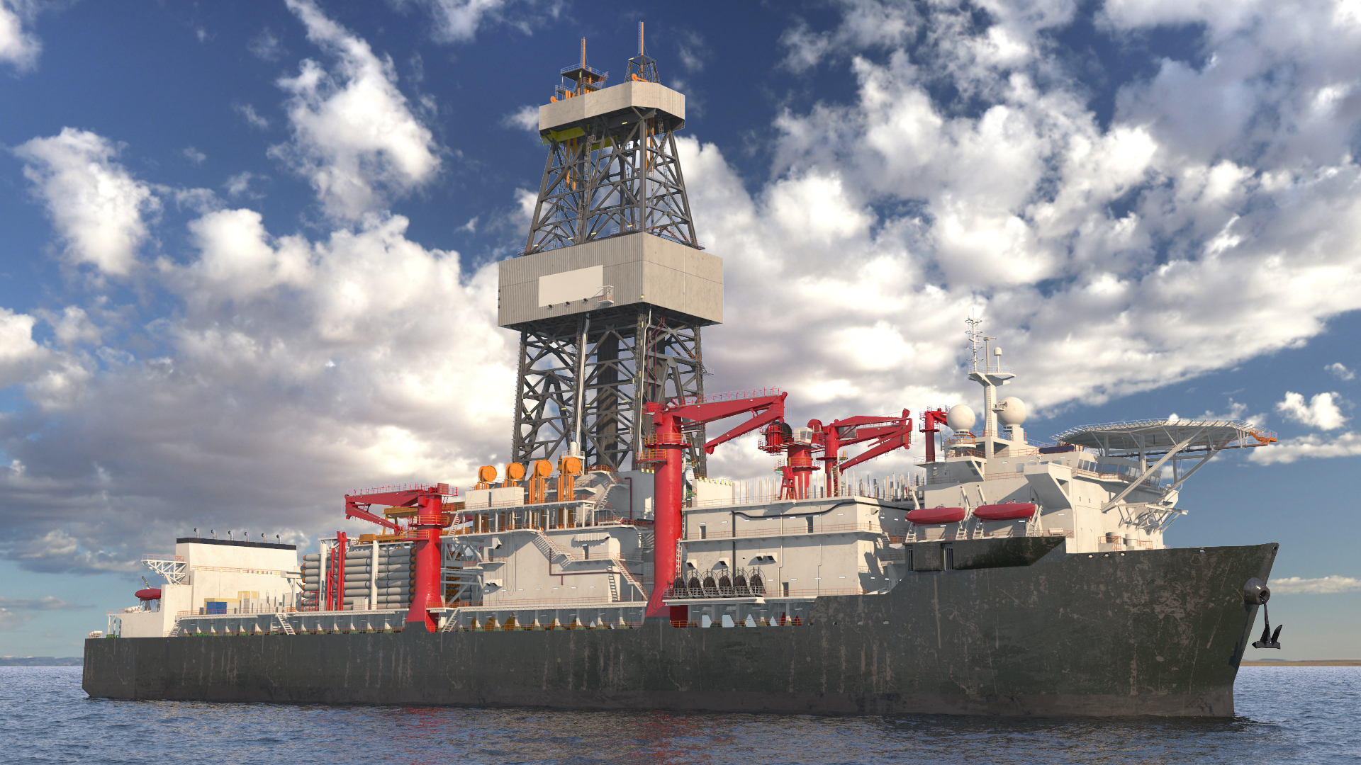 Drillship 3D model