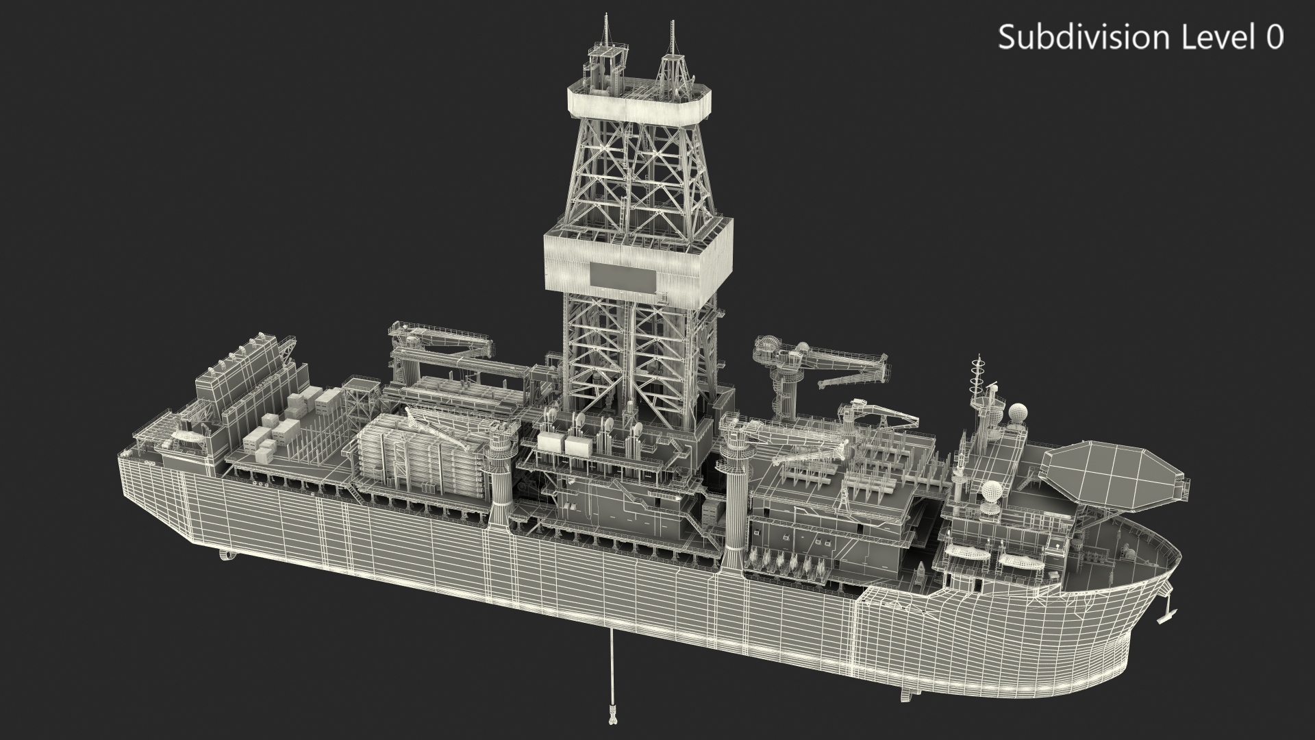 Drillship 3D model