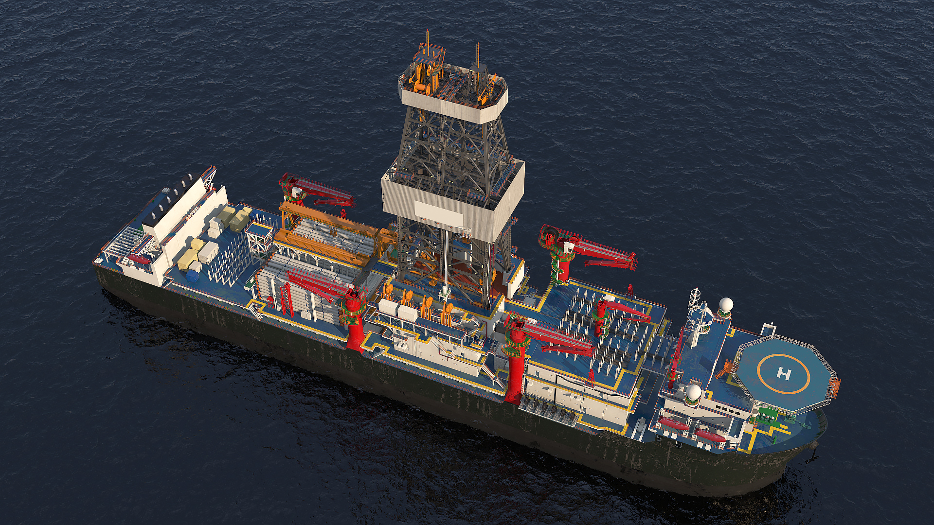 Drillship 3D model