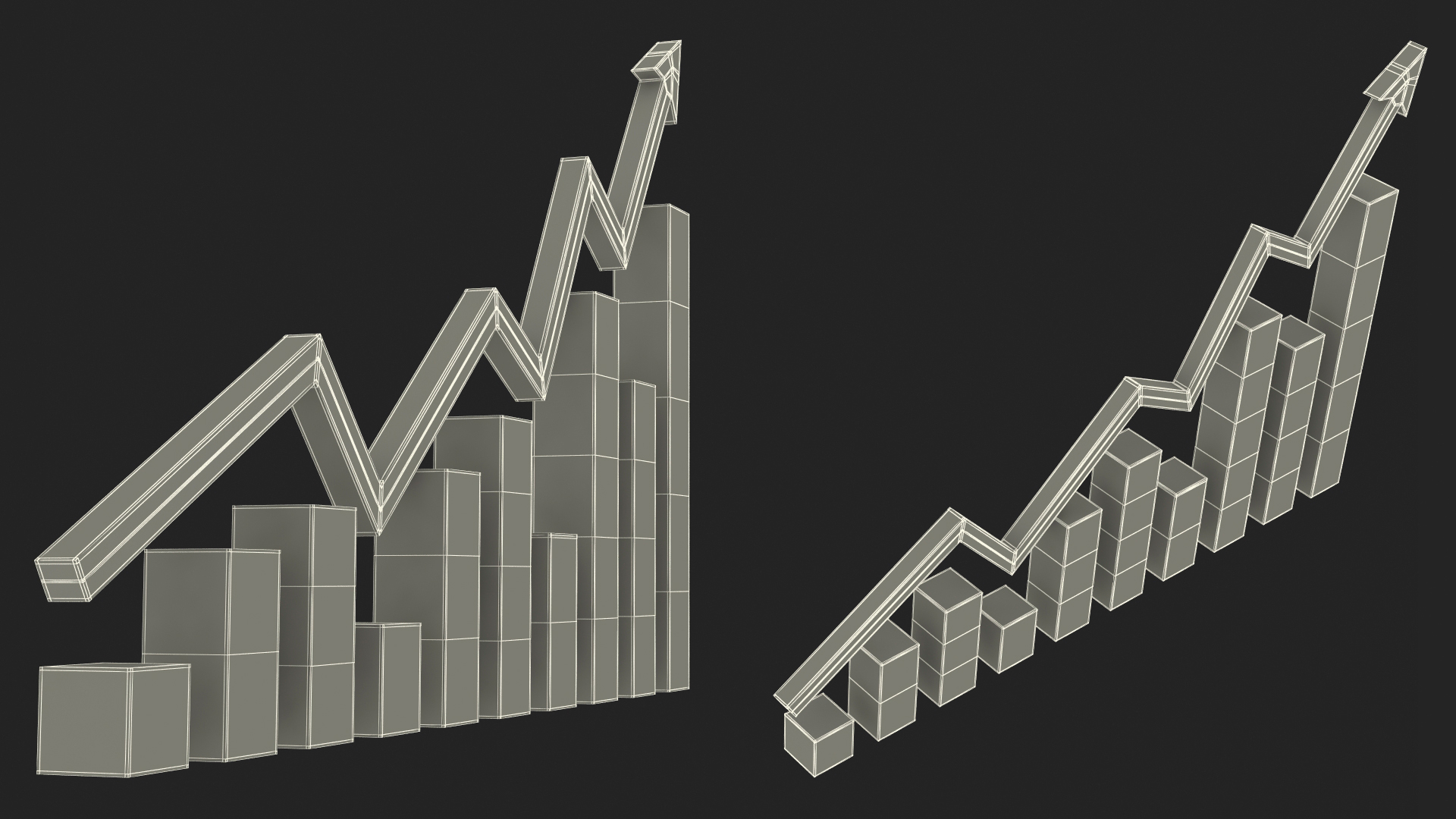 3D model Graph Broken Up