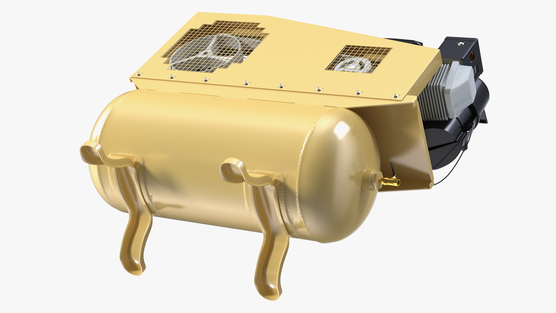 3D Diesel Piston Air Compressor model