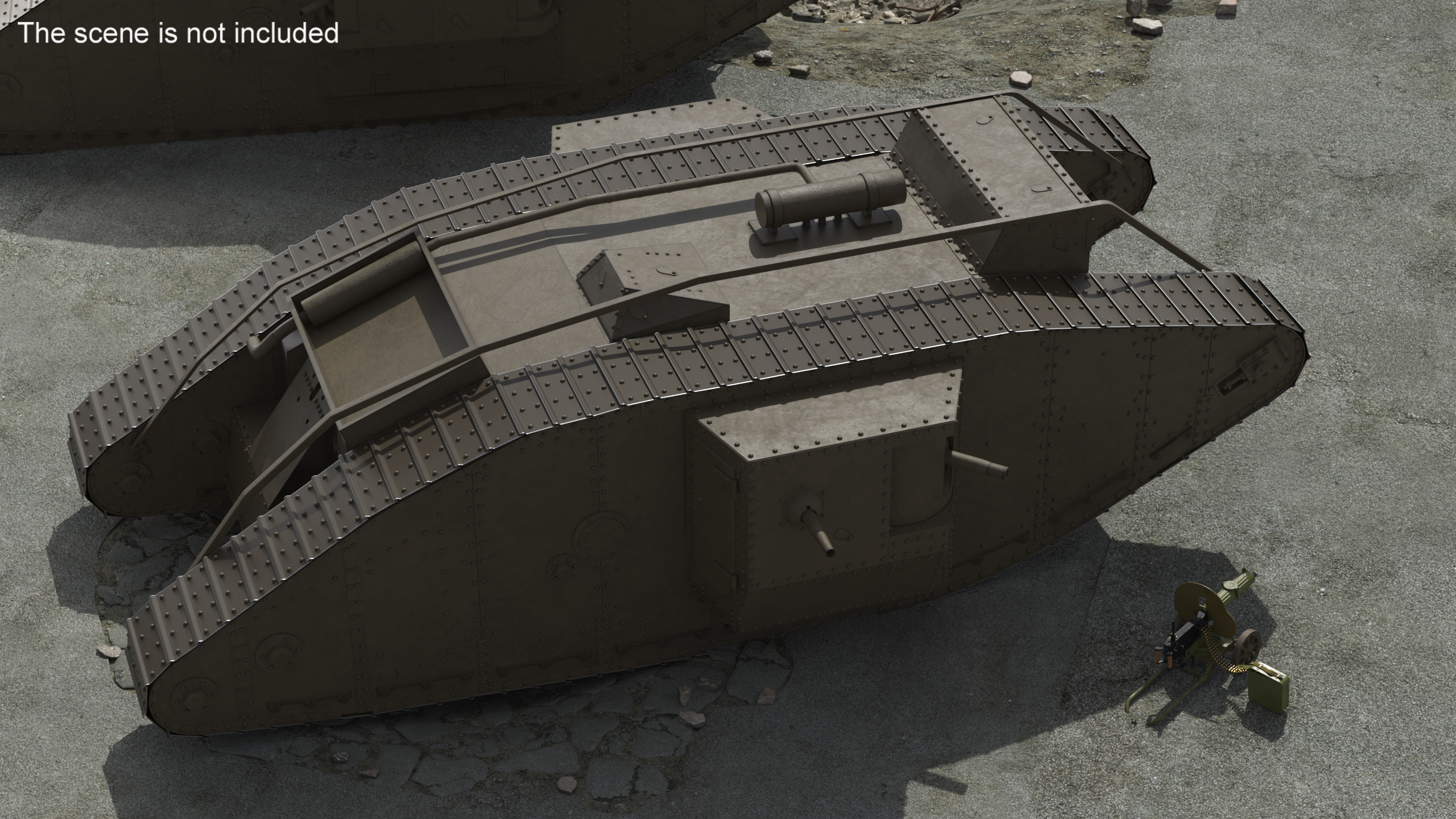 Tank Mk 4 Male 3D model