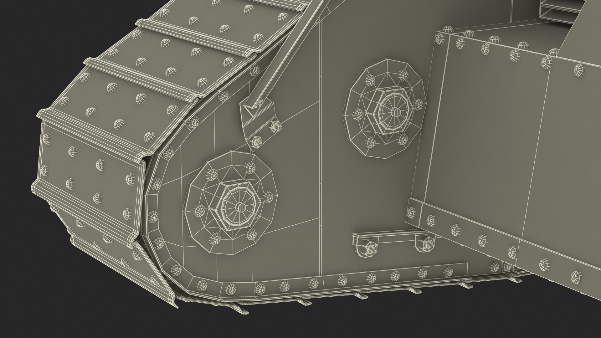 Tank Mk 4 Male 3D model