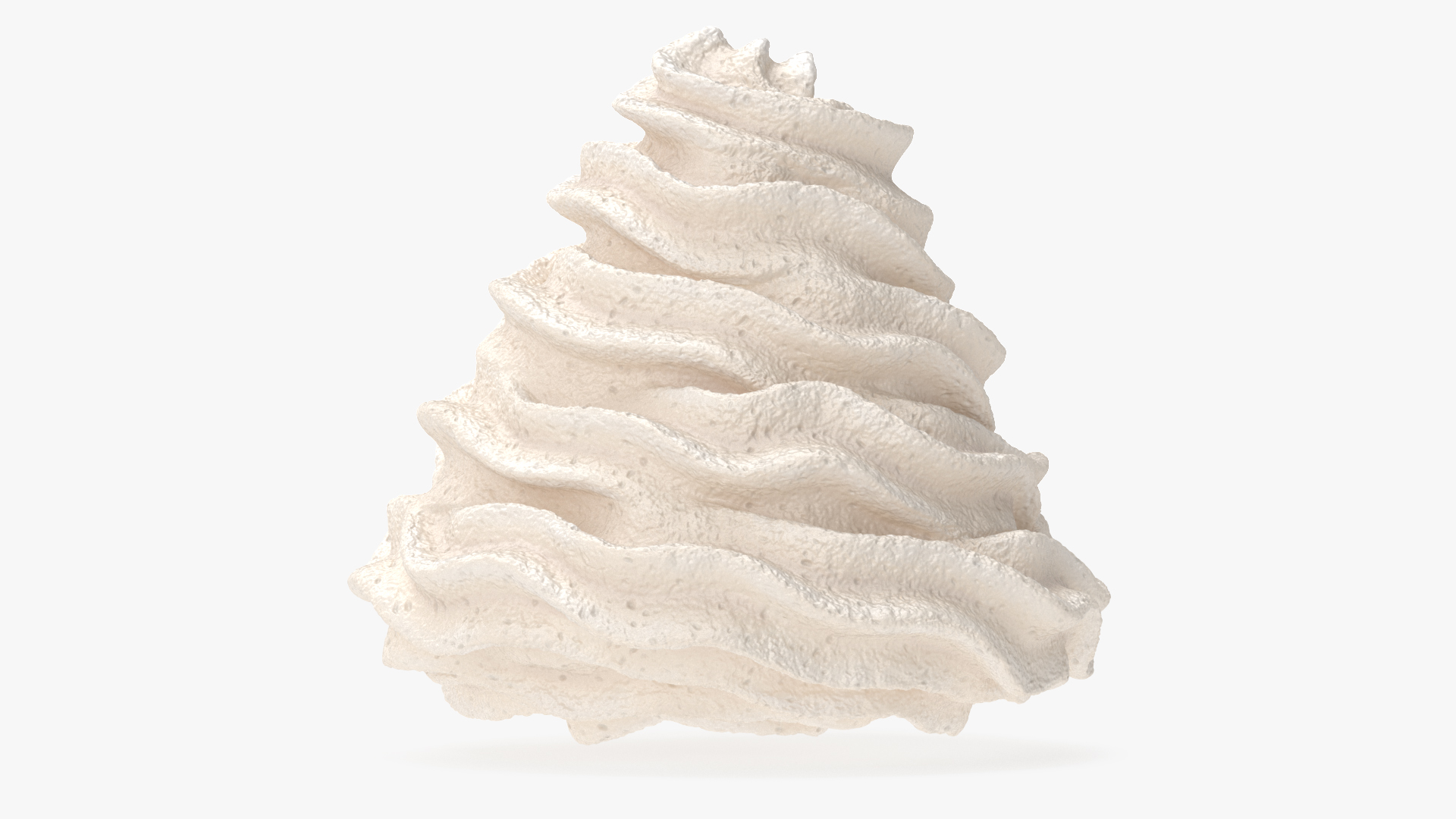 3D Vanilla Whipped Cream