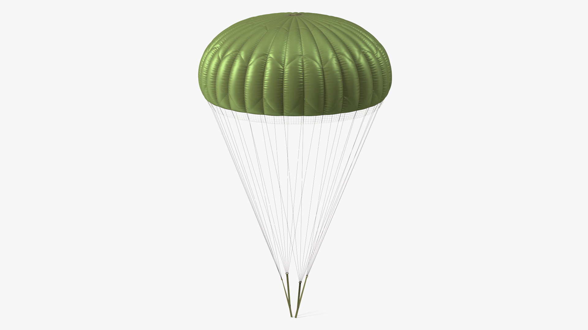 3D Mission Green Parachute model