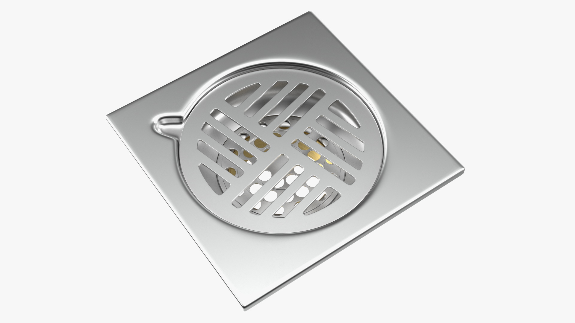 Stainless Shower Drain 3D