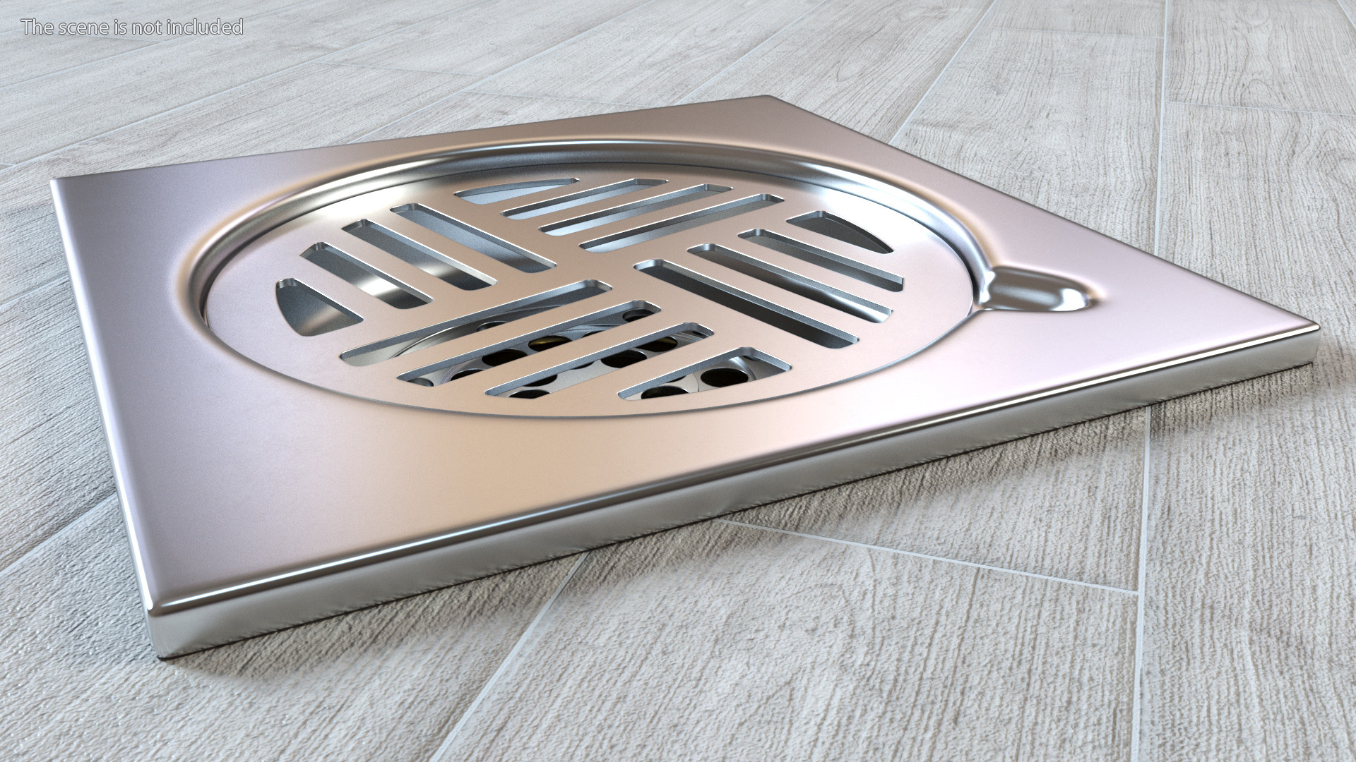 Stainless Shower Drain 3D