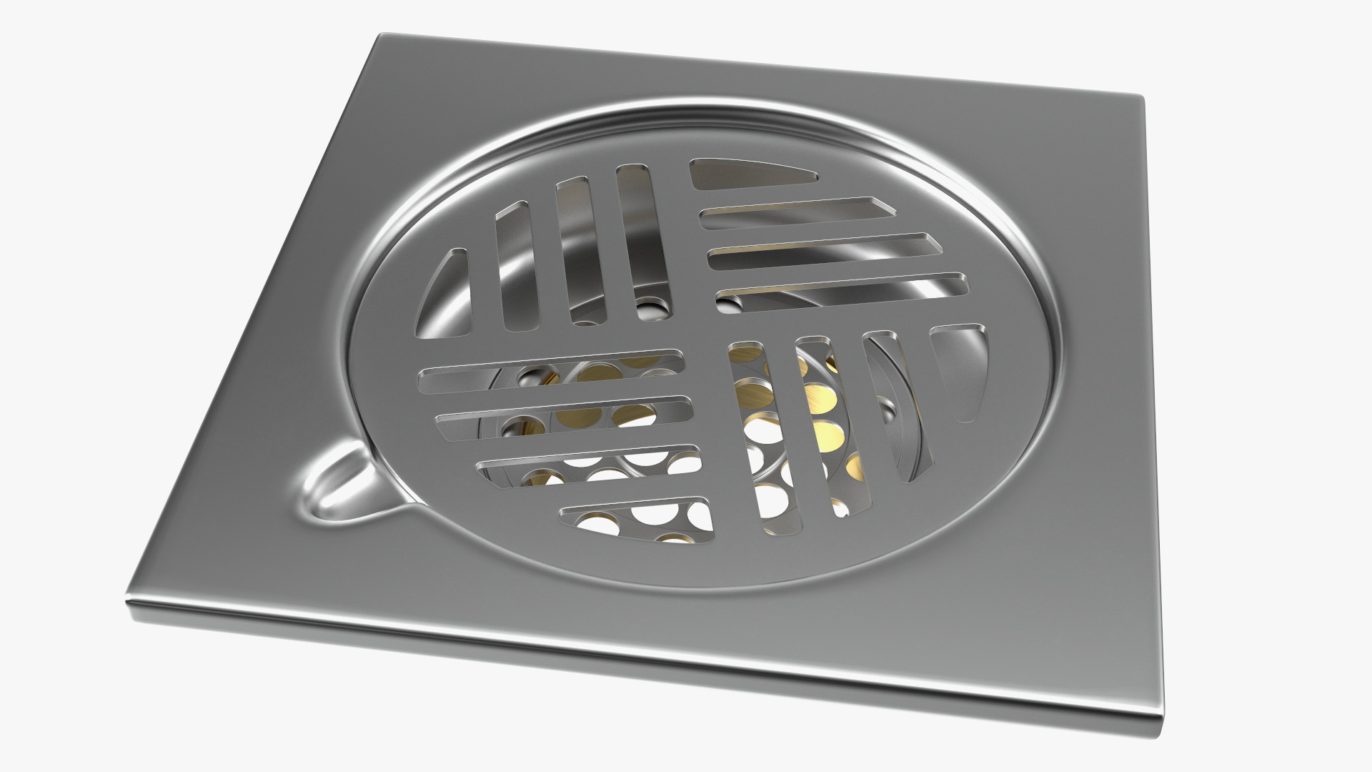 Stainless Shower Drain 3D