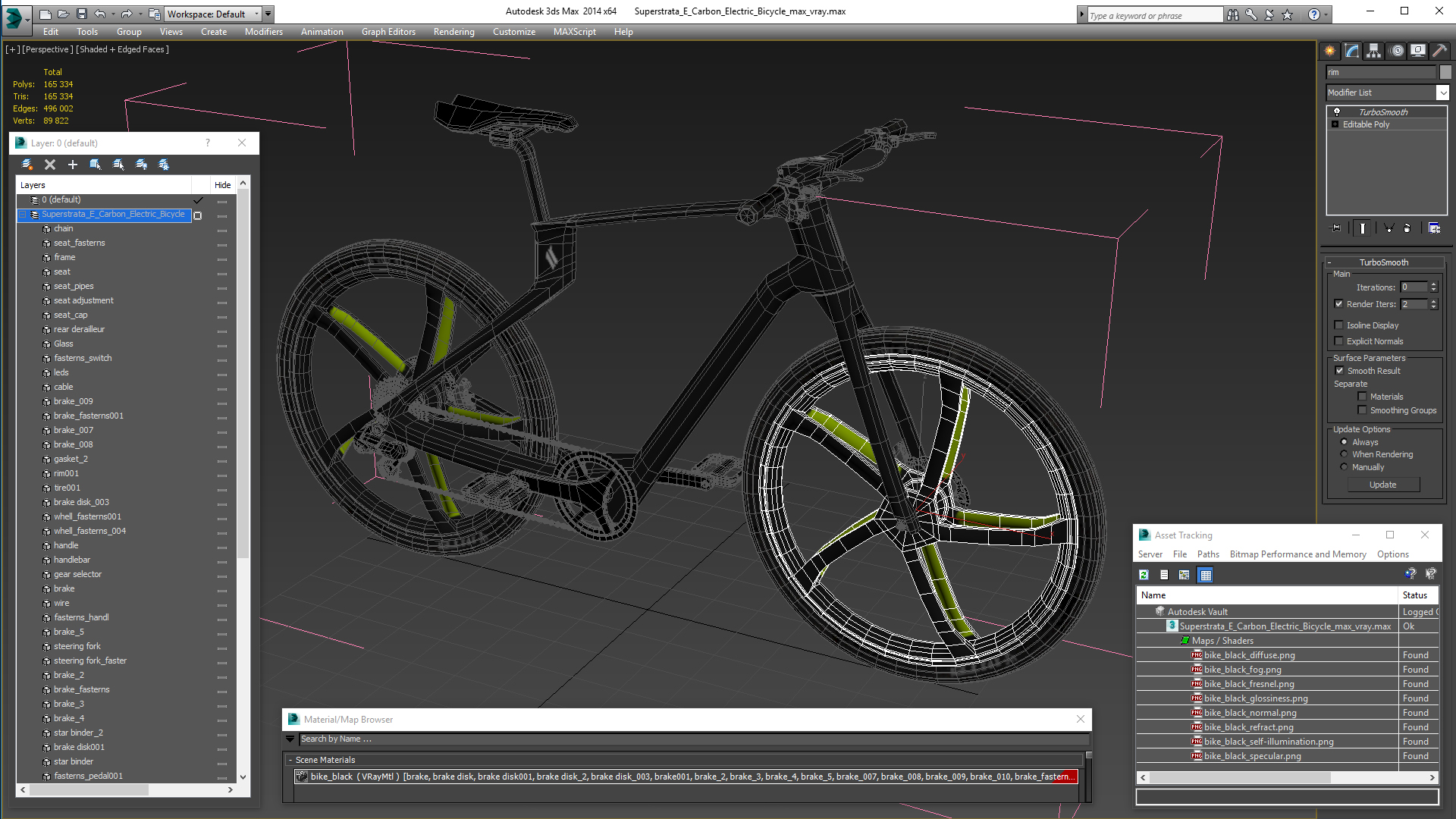 Superstrata E Carbon Electric Bicycle 3D