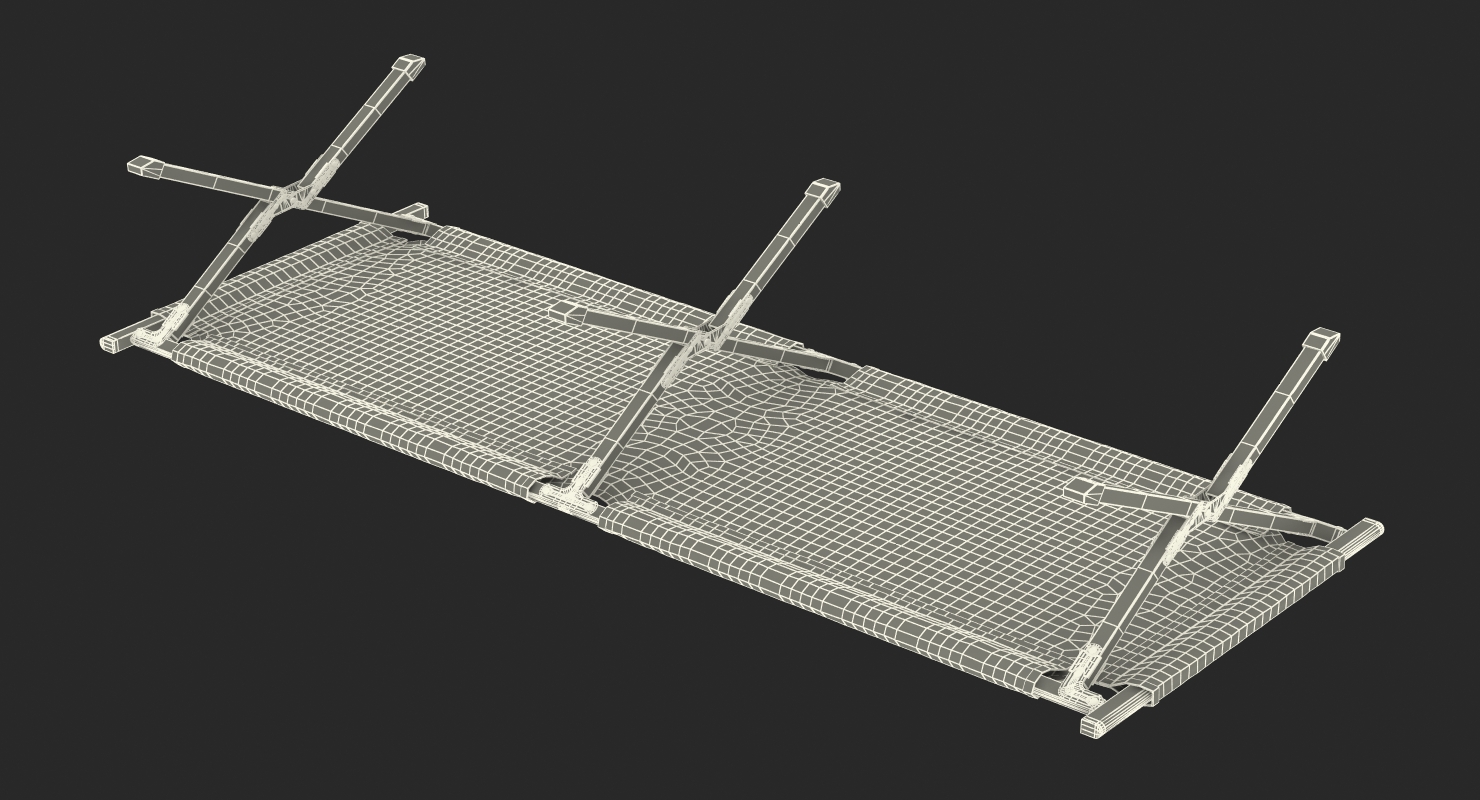 Camping Folding Bed 3D model