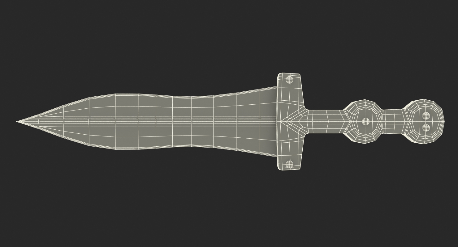 3D Roman Pugio Dagger model