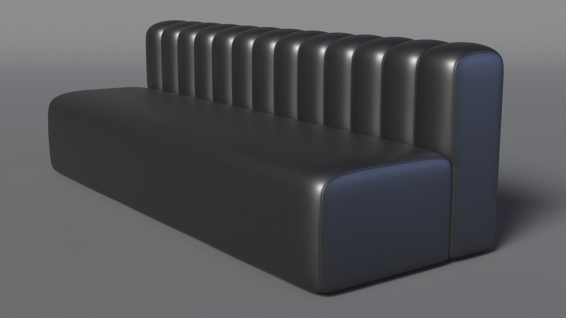 3D Oversized Leather Couch model