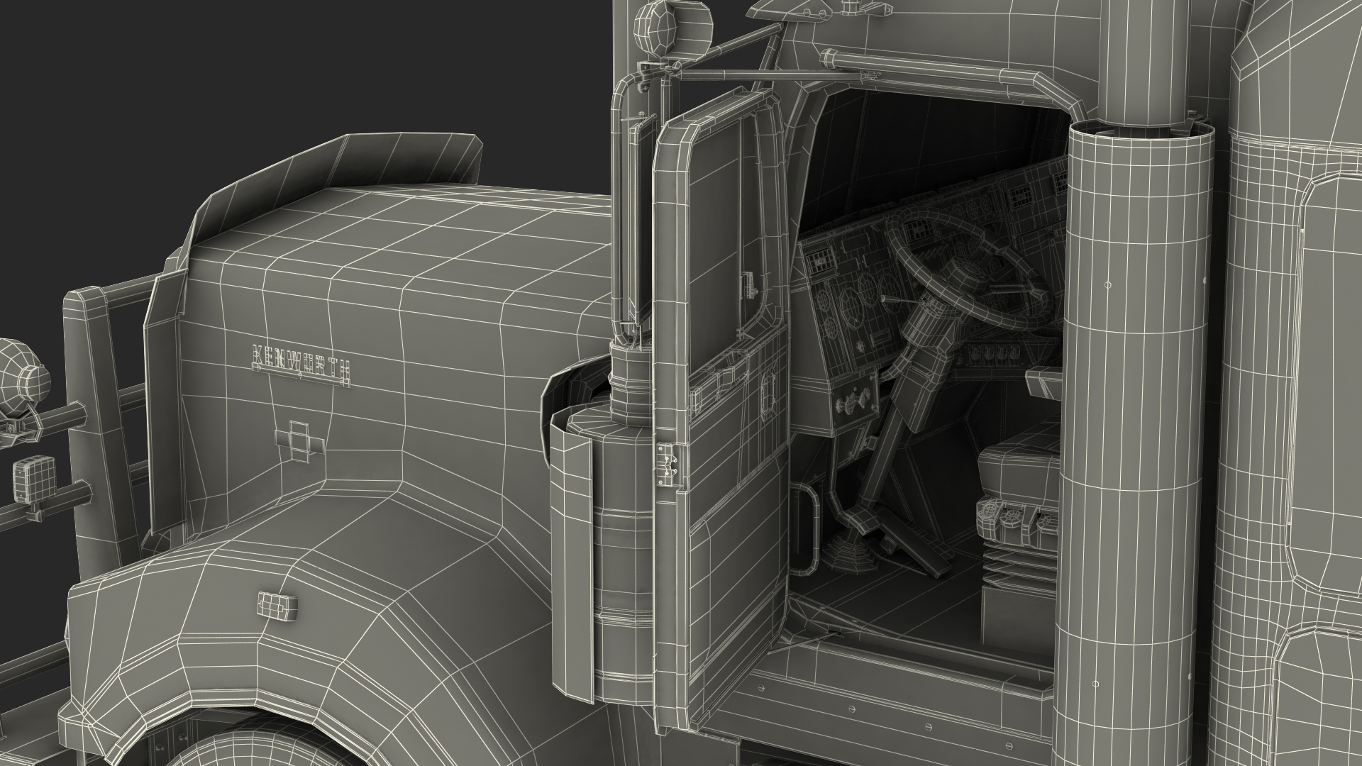 3D Truck Kenworth T900 Legend Rigged model