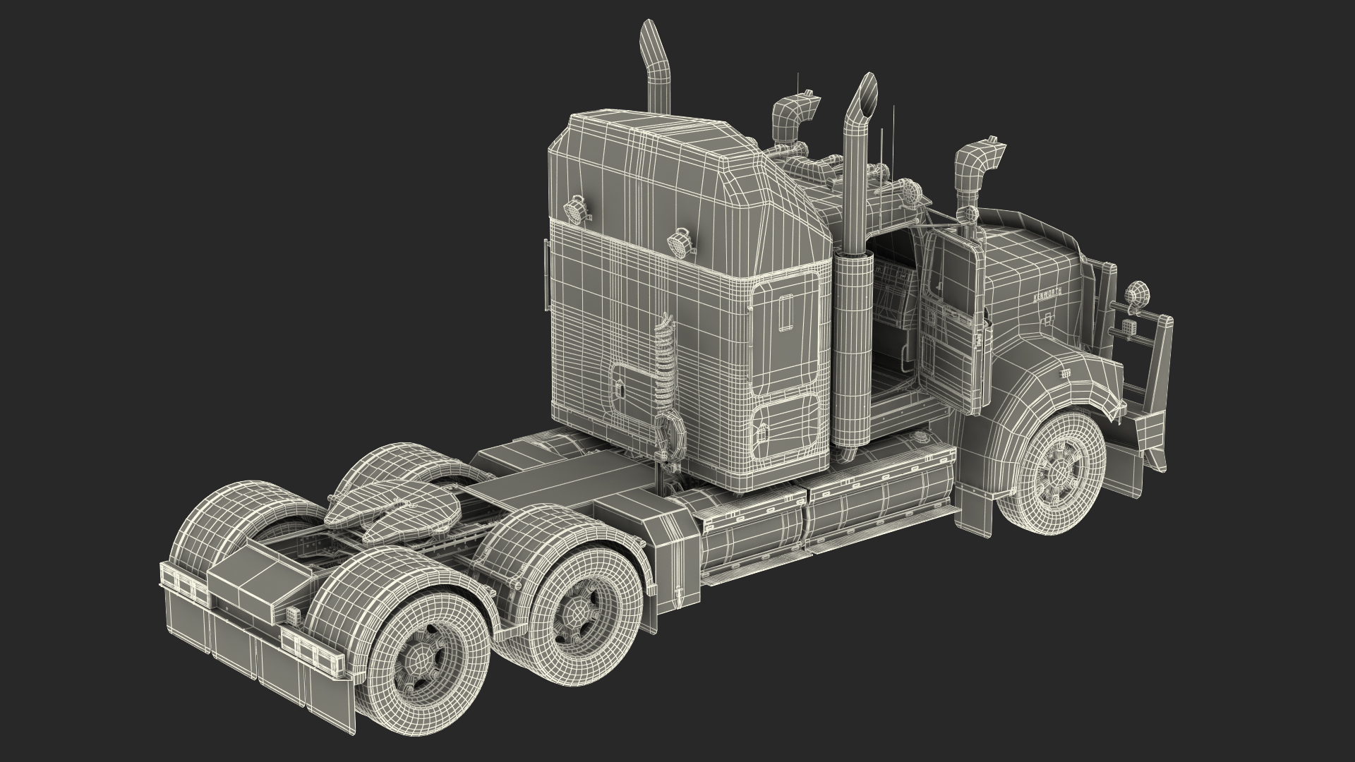 3D Truck Kenworth T900 Legend Rigged model