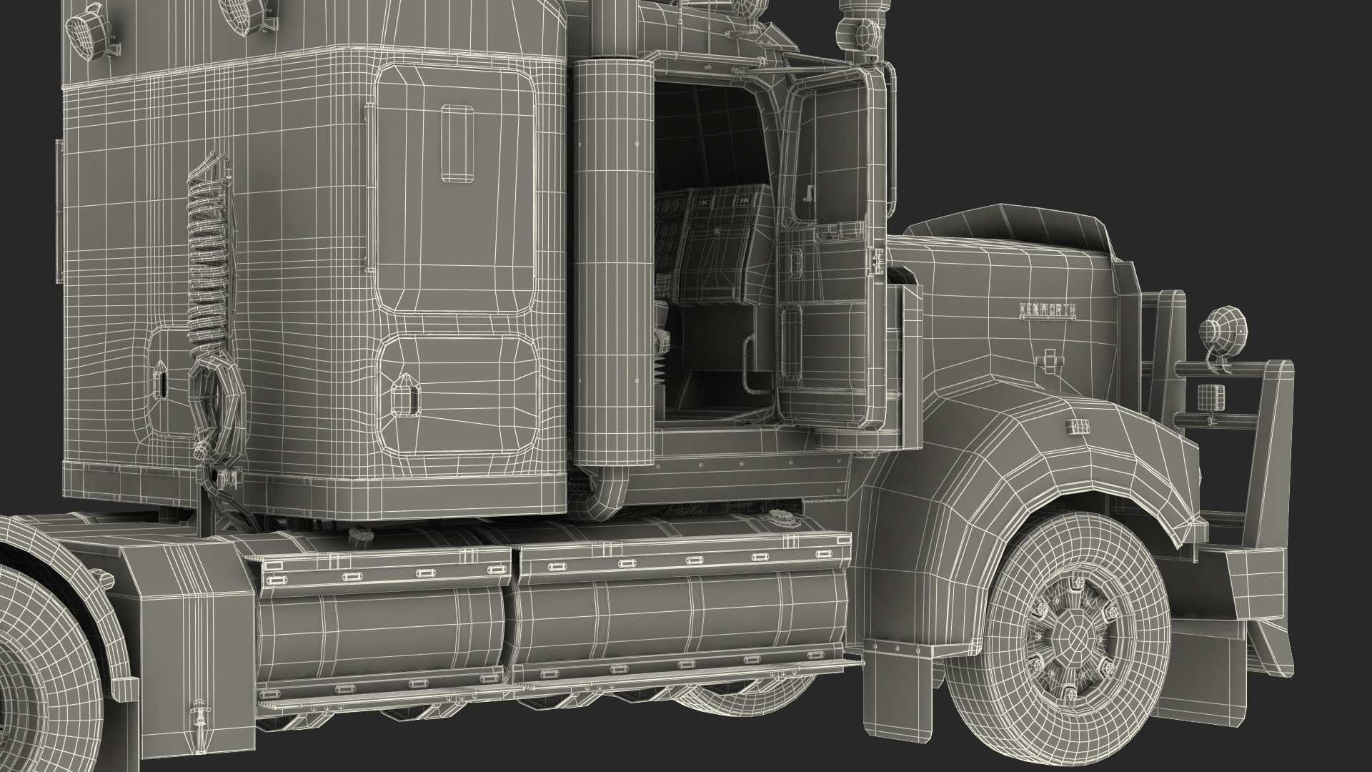 3D Truck Kenworth T900 Legend Rigged model